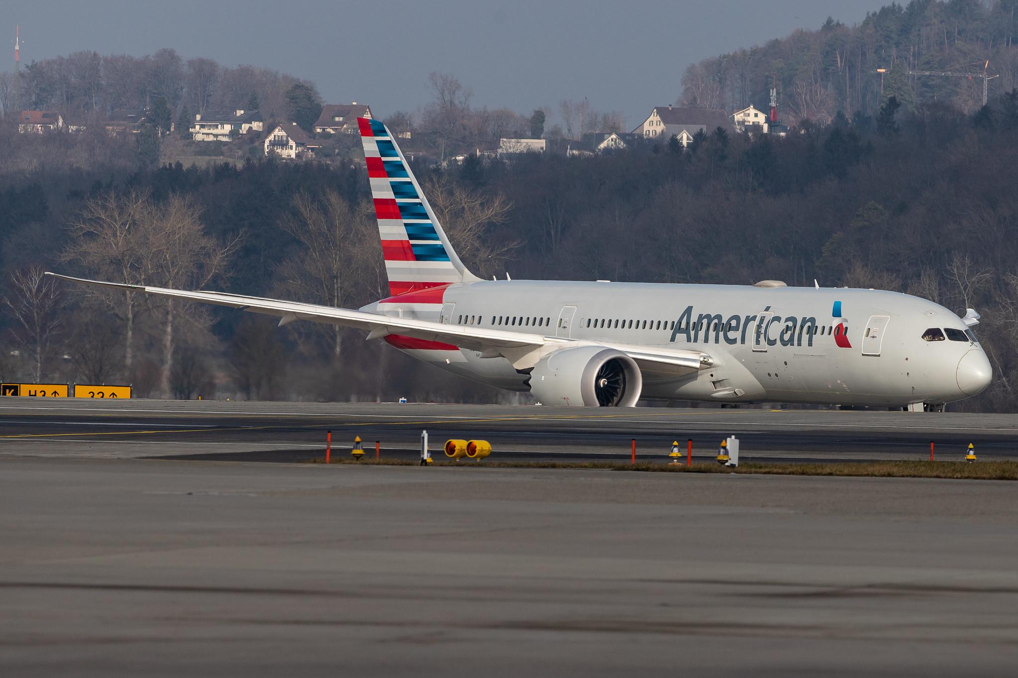 Flughafen Zürich: American Airlines (AA / AAL) |  Boeing 787-8 Dreamliner B788 | N816AA | MSN 40634