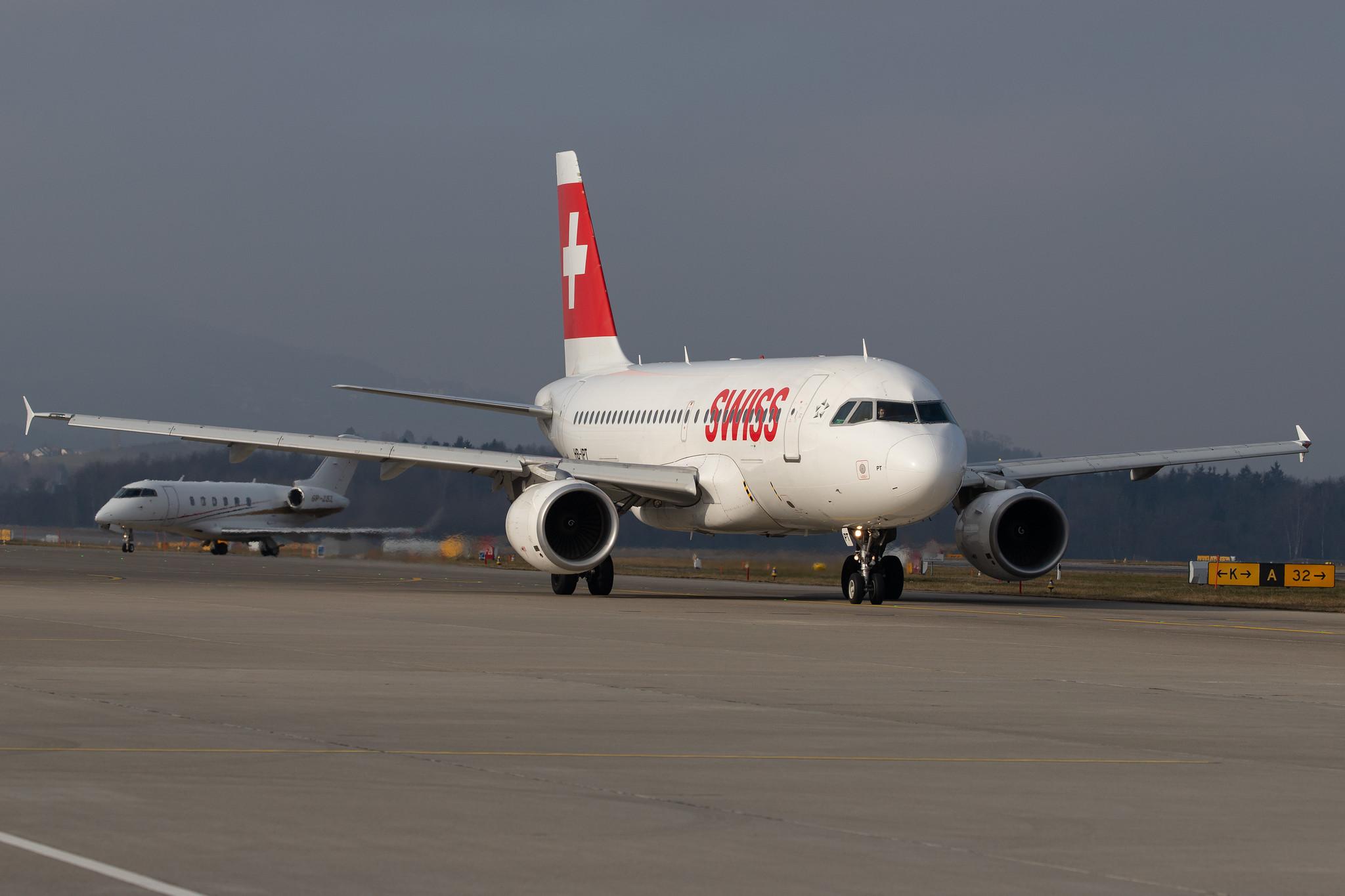 Flughafen Zürich: Swiss (LX / SWR) |  Airbus A319-112 A319 | HB-IPT | MSN 07273