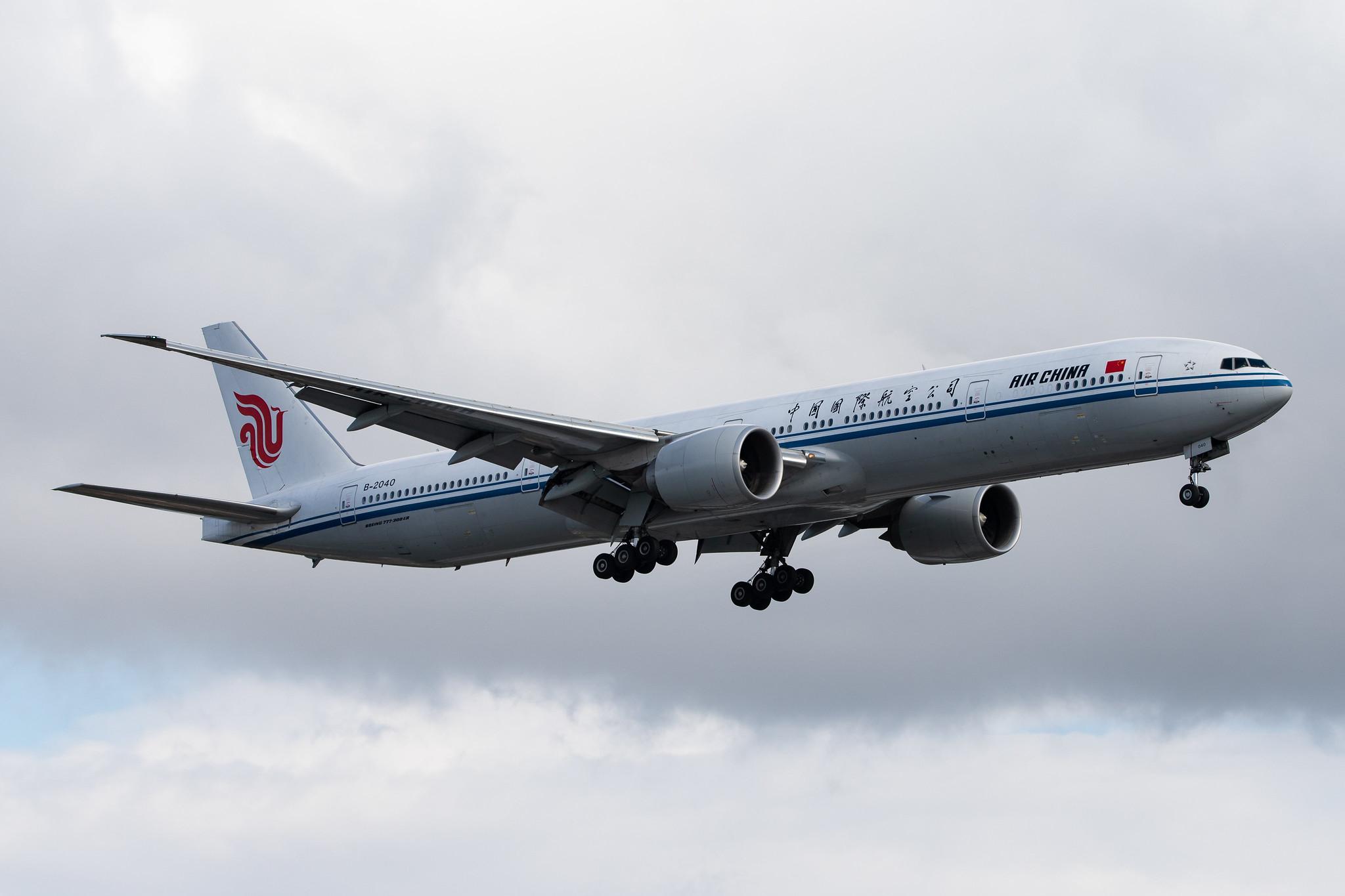 London Heathrow Airport: Air China (CA / CCA) |  Boeing 777-39L(ER) B77W | B-2040 | MSN 38680