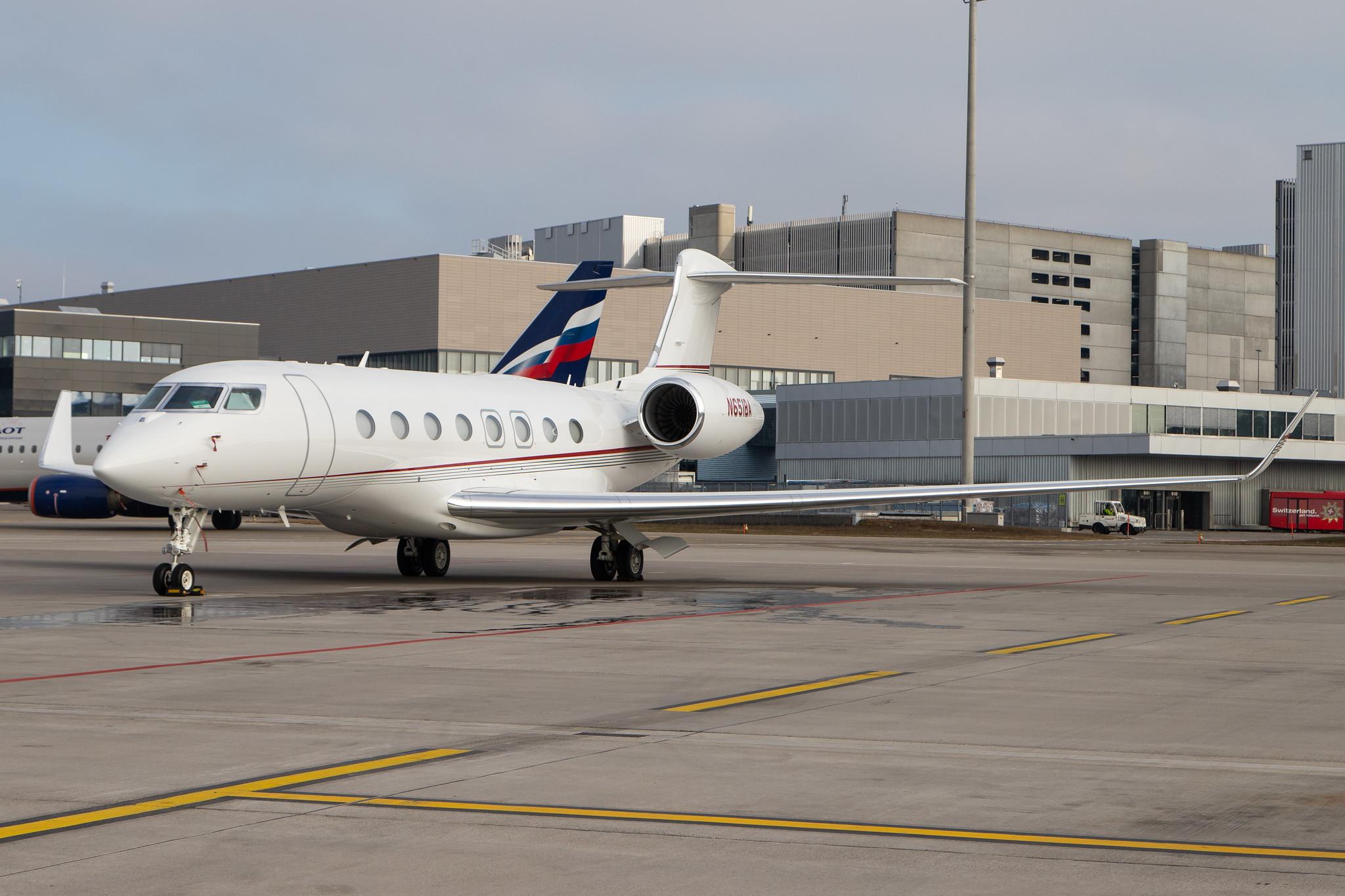 Flughafen Zürich: Private owner |  Gulfstream G650ER GLF6 | N651BA | MSN 6287