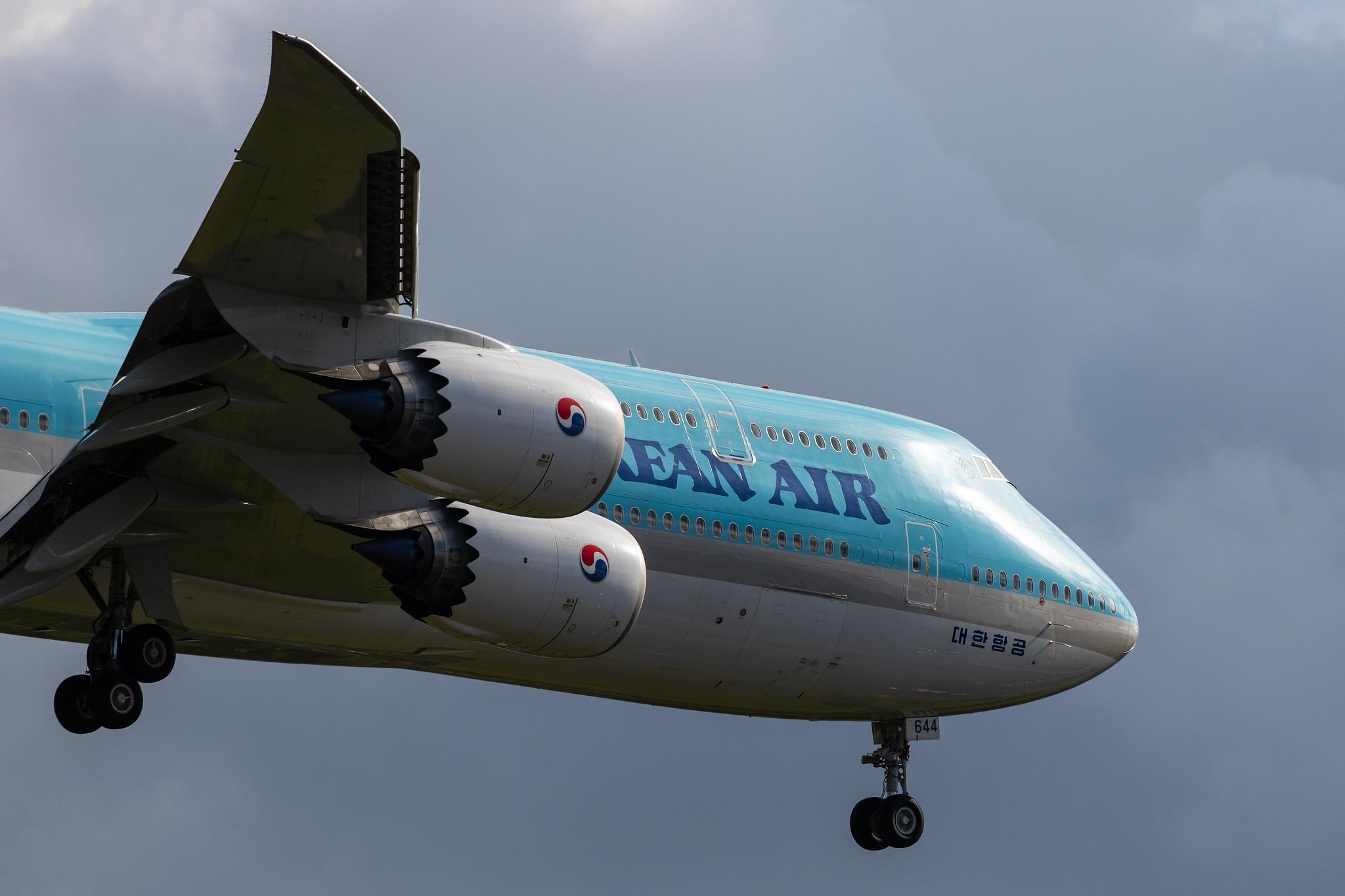 London Heathrow Airport: Korean Air (KE / KAL) |  Boeing 747-8B5 B748 | HL7644 | MSN 60411