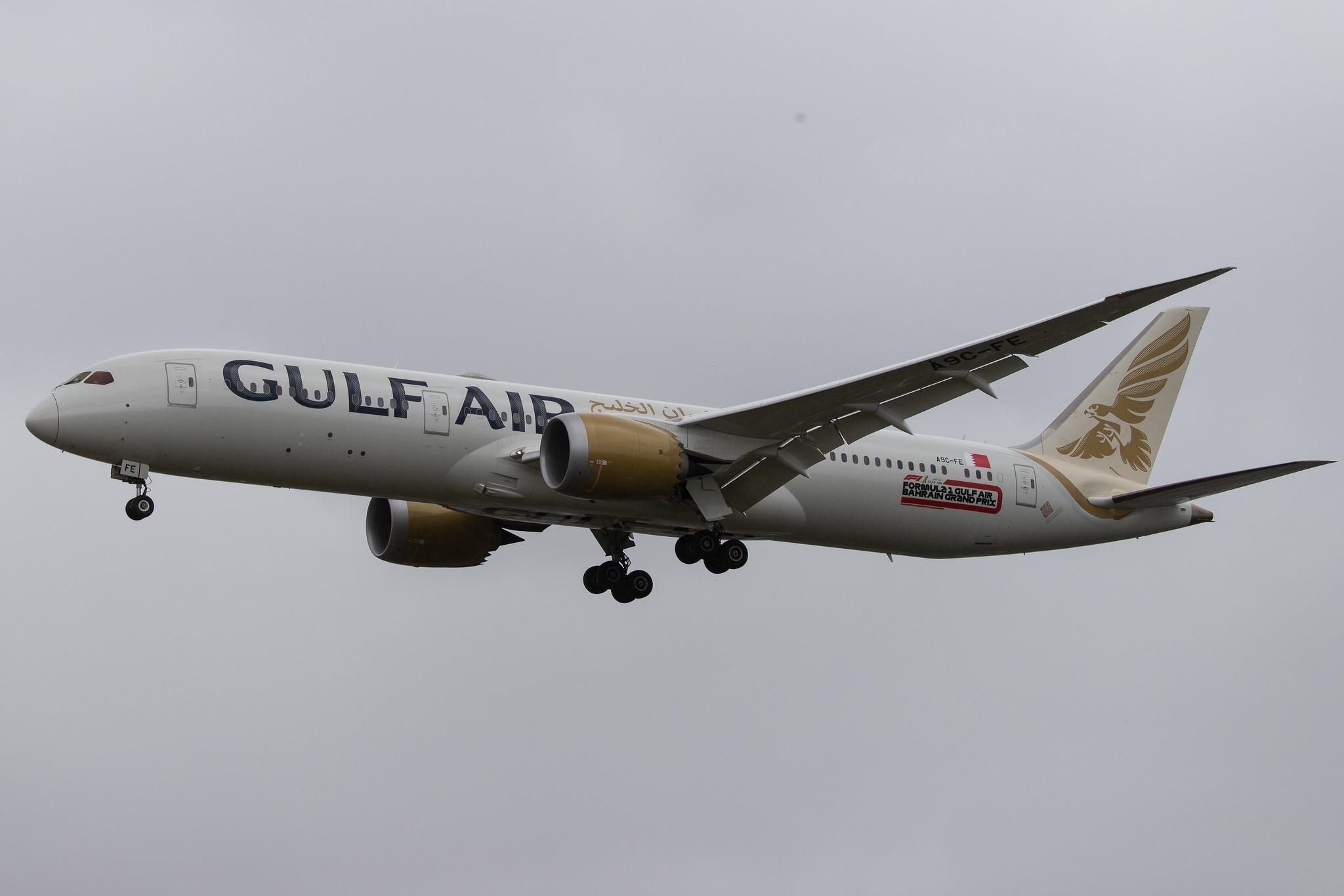 London Heathrow Airport: Gulf Air (GF / GFA) |  Boeing 787-9 Dreamliner B789 | A9C-FE | MSN 39984