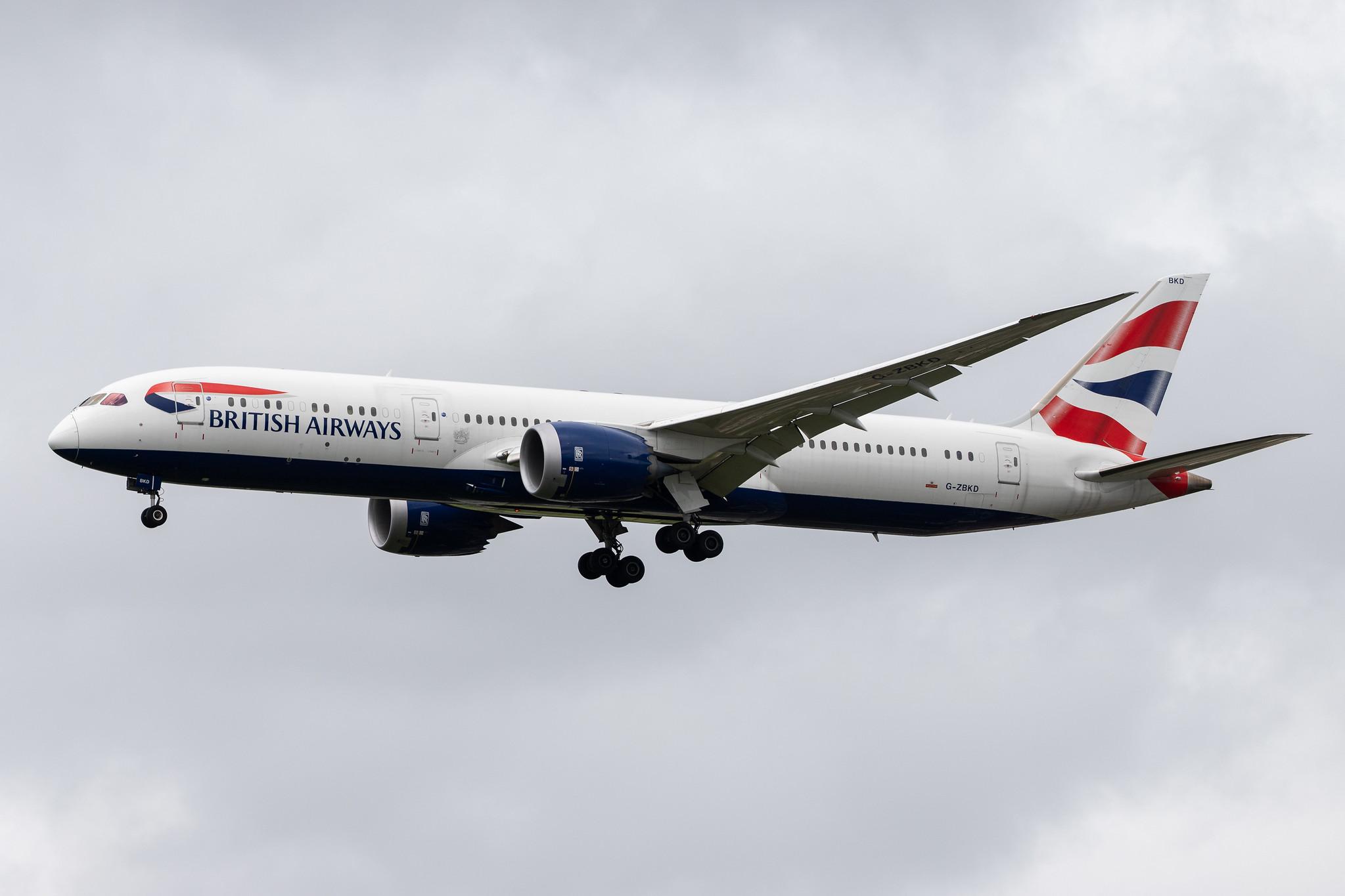 London Heathrow Airport: British Airways (BA / BAW) |  Boeing 787-9 Dreamliner B789 | G-ZBKD | MSN 38618