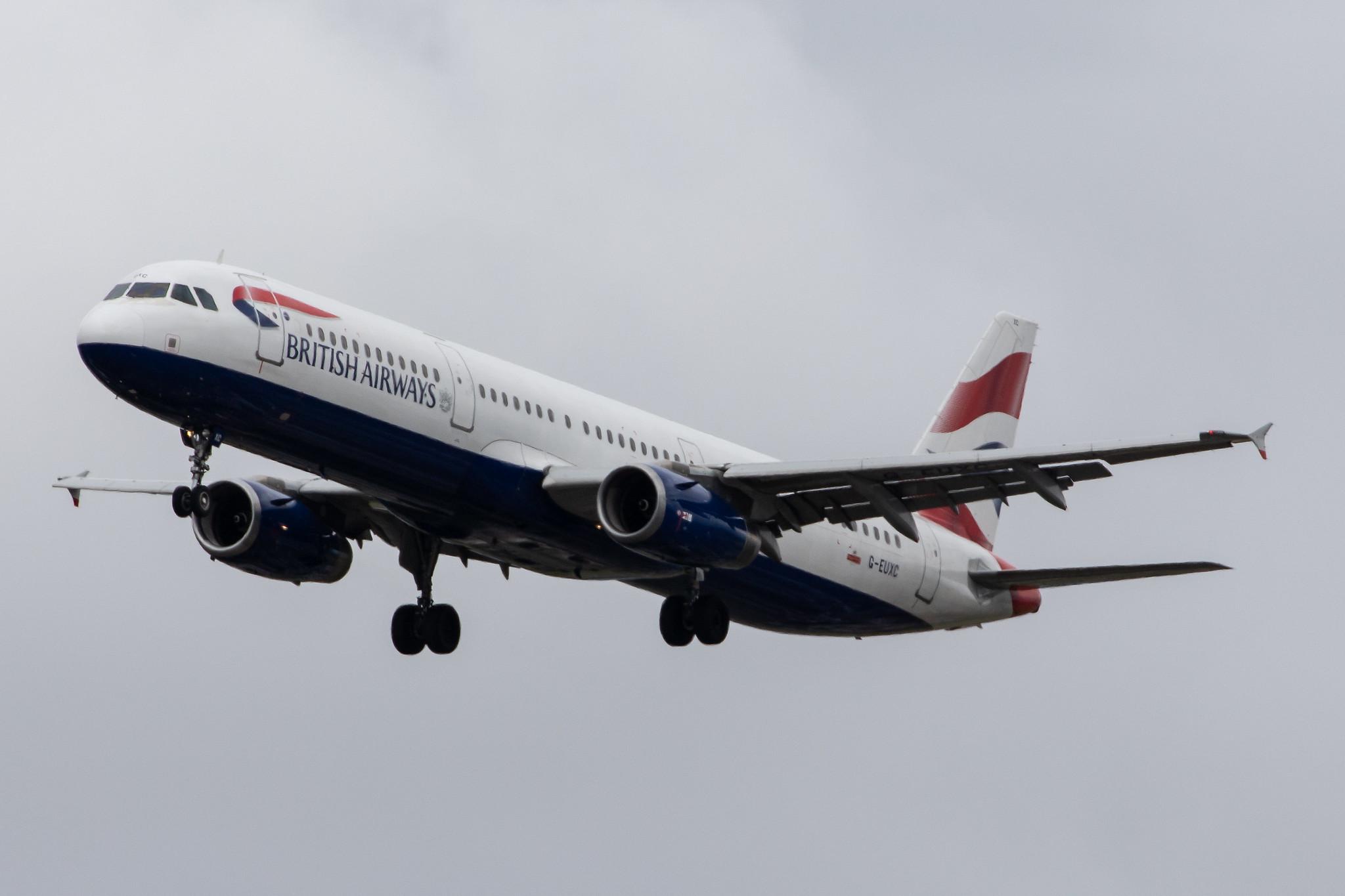 London Heathrow Airport: British Airways (BA / BAW) |  Airbus A321-231 A321 | G-EUXC | MSN 2305
