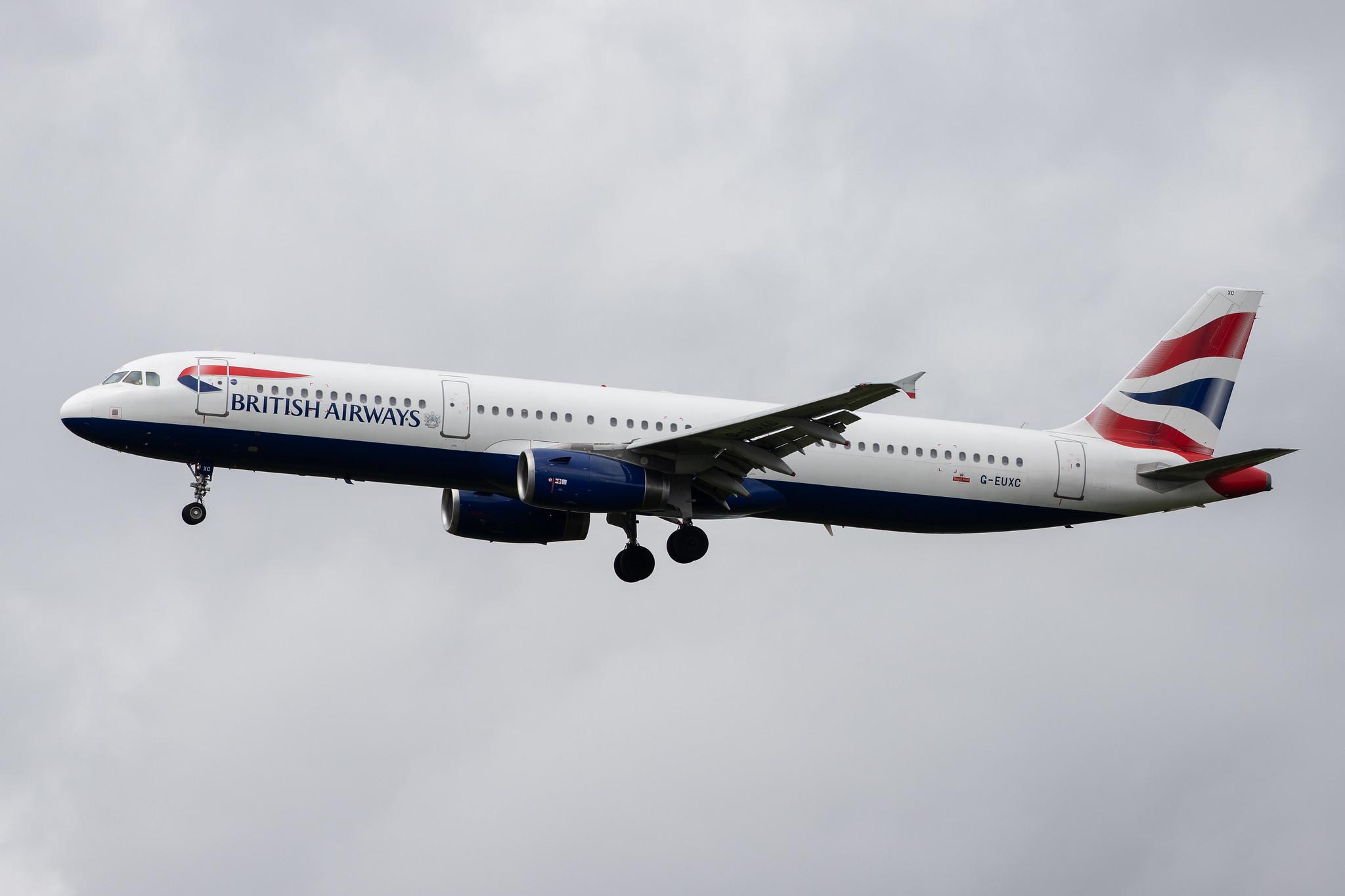London Heathrow Airport: British Airways (BA / BAW) |  Airbus A321-231 A321 | G-EUXC | MSN 2305