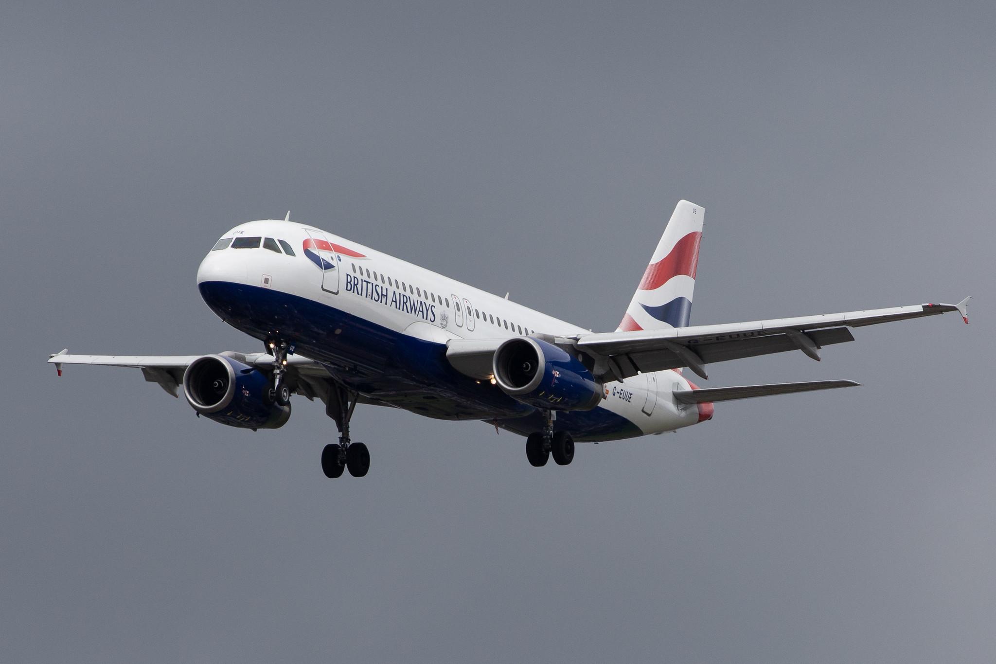 London Heathrow Airport: British Airways (BA / BAW) |  Airbus A320-232 A320 | G-EUUE | MSN 1782