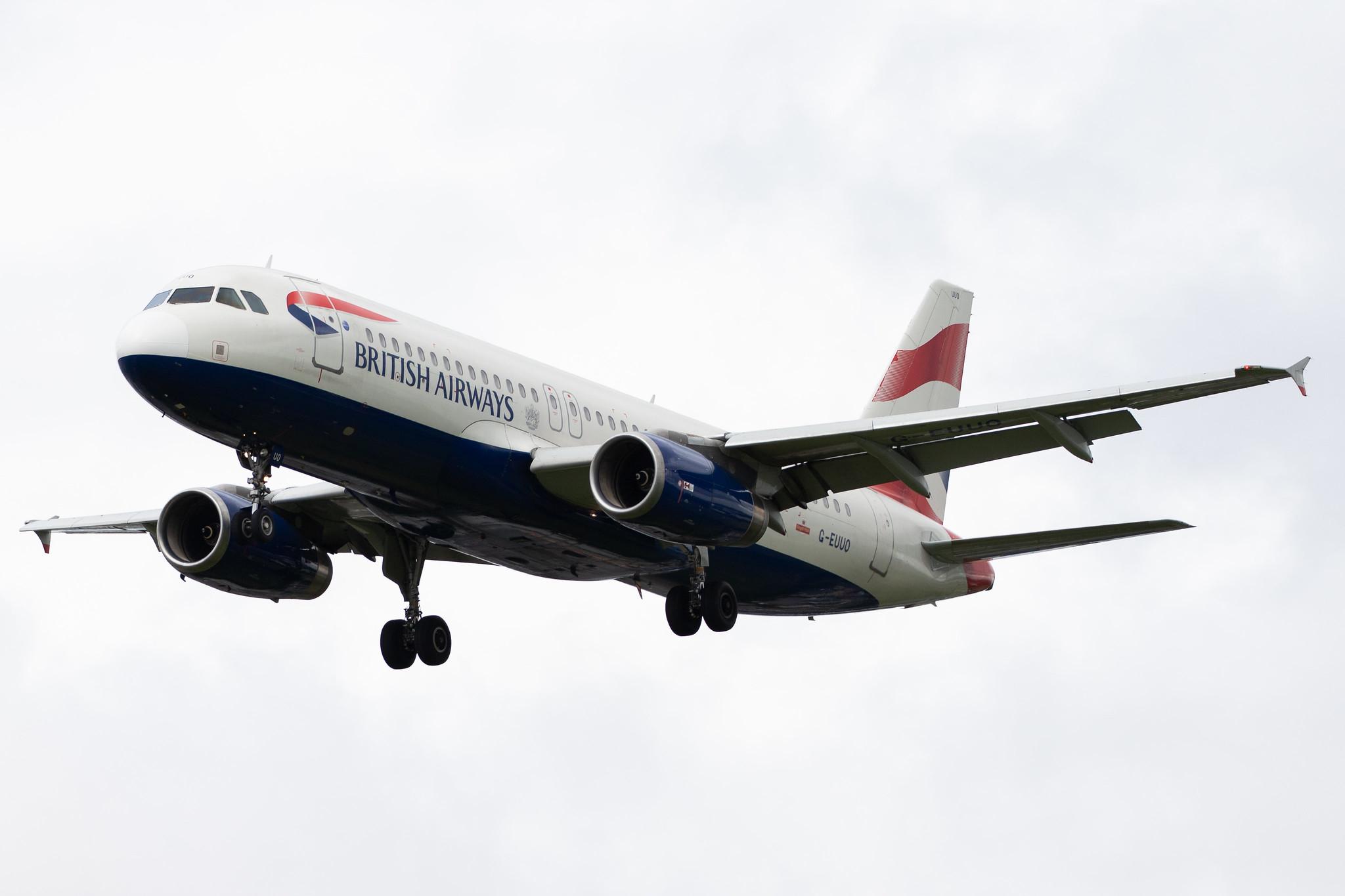 London Heathrow Airport: British Airways (BA / BAW) |  Airbus A320-232 A320 | G-EUUO | MSN 1958
