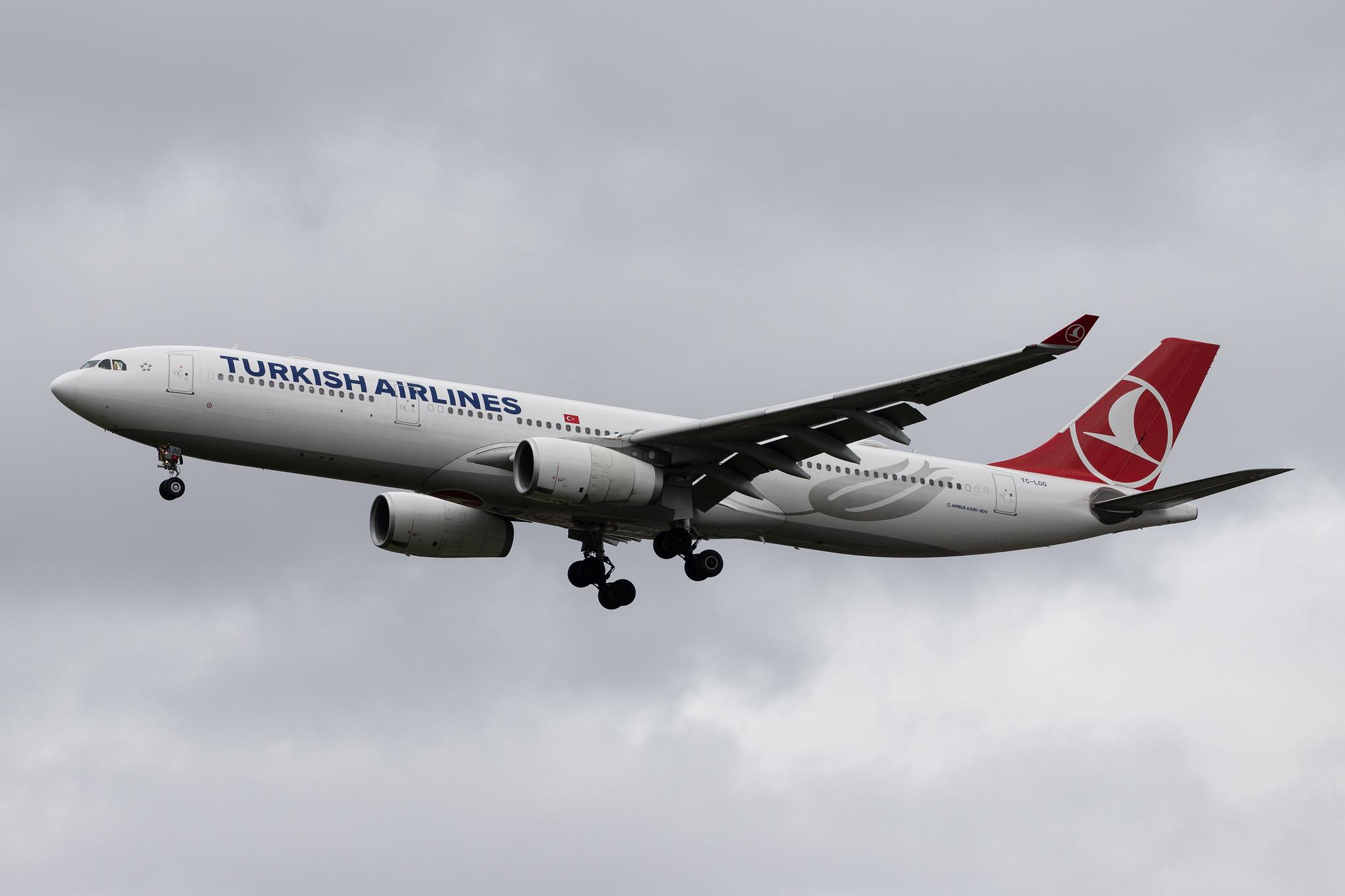London Heathrow Airport: Turkish Airlines (TK / THY) |  Airbus A330-343 A333 | TC-LOG | MSN 1651