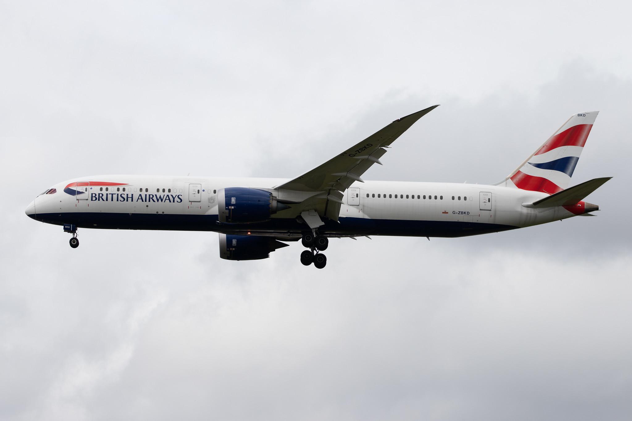 London Heathrow Airport: British Airways (BA / BAW) |  Boeing 787-9 Dreamliner B789 | G-ZBKD | MSN 38618