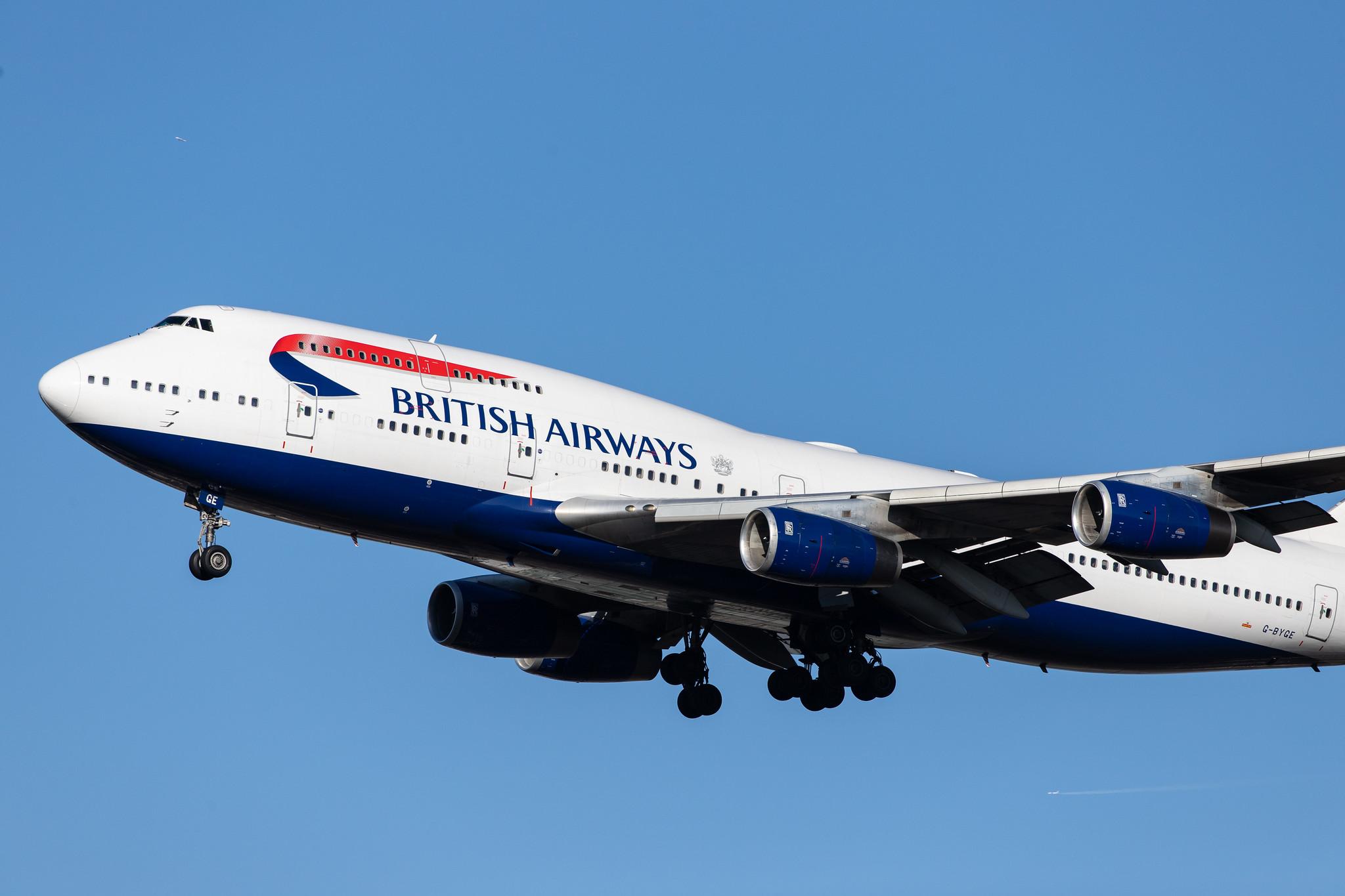 London Heathrow Airport: British Airways (BA / BAW) |  Boeing 747-436 B744 | G-BYGE | MSN 28858