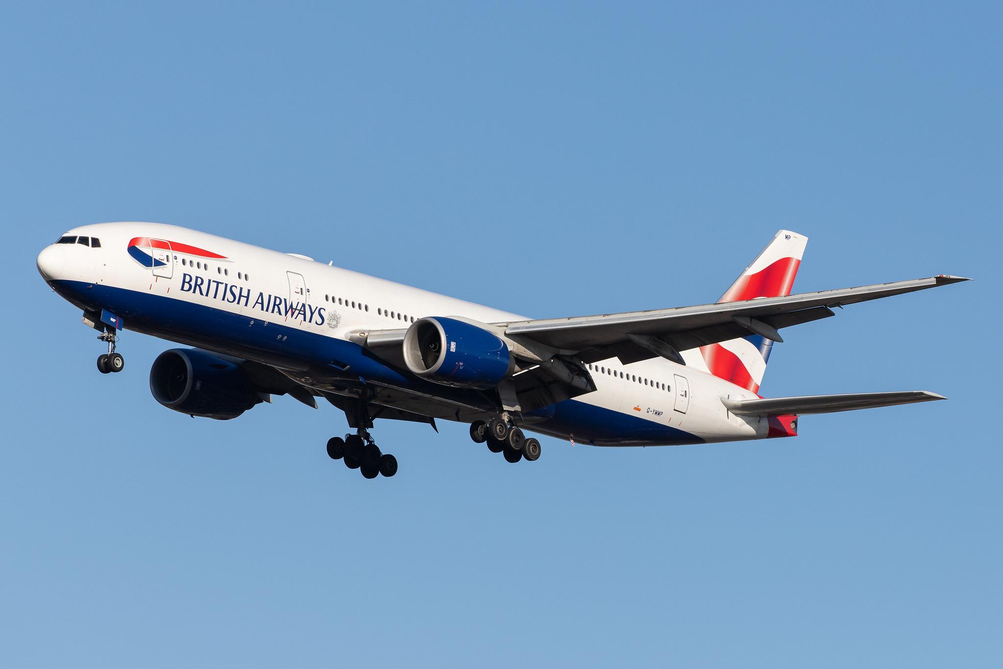 London Heathrow Airport: British Airways (BA / BAW) |  Boeing 777-236(ER) B772 | G-YMMP | MSN 30315