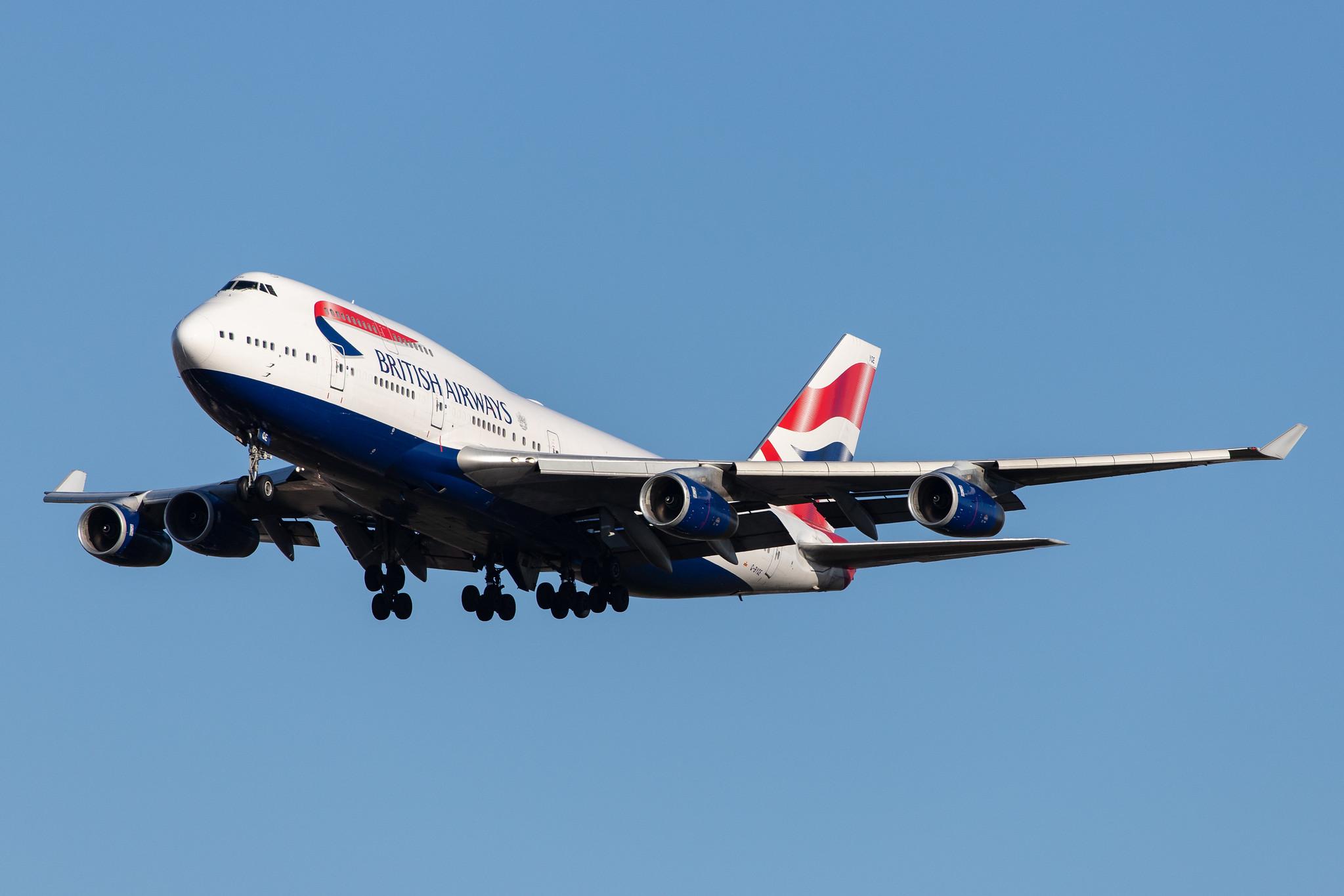 London Heathrow Airport: British Airways (BA / BAW) |  Boeing 747-436 B744 | G-BYGE | MSN 28858