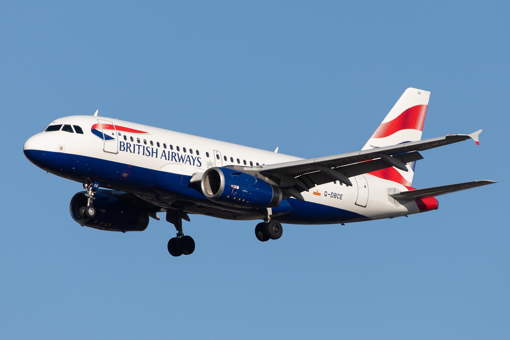 London Heathrow Airport: British Airways (BA / BAW) |  Airbus A319-131 A319 | G-DBCE | MSN 2429