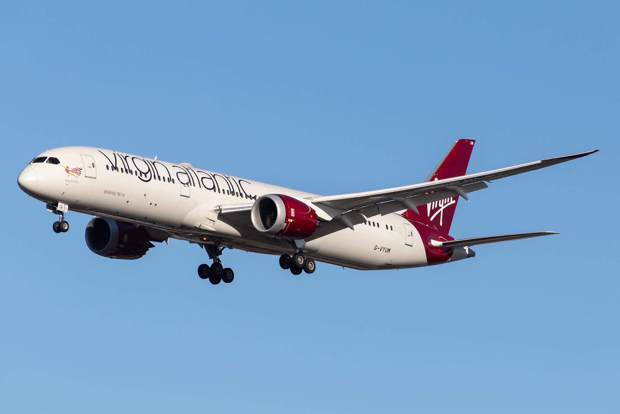 London Heathrow Airport: Virgin Atlantic (VS / VIR) |  Boeing 787-9 Dreamliner B789 | G-VYUM | MSN 37970