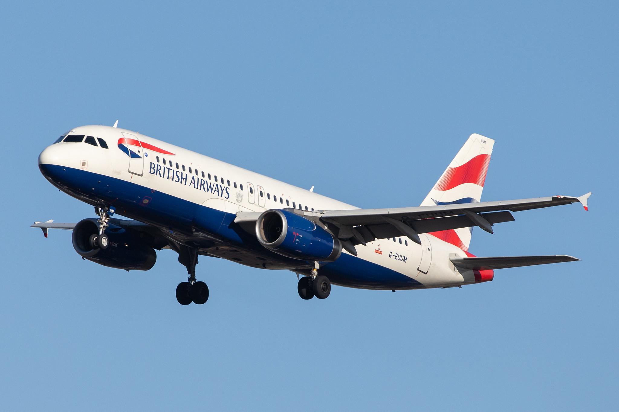 London Heathrow Airport: British Airways (BA / BAW) |  Airbus A320-232 A320 | G-EUUM | MSN 1907