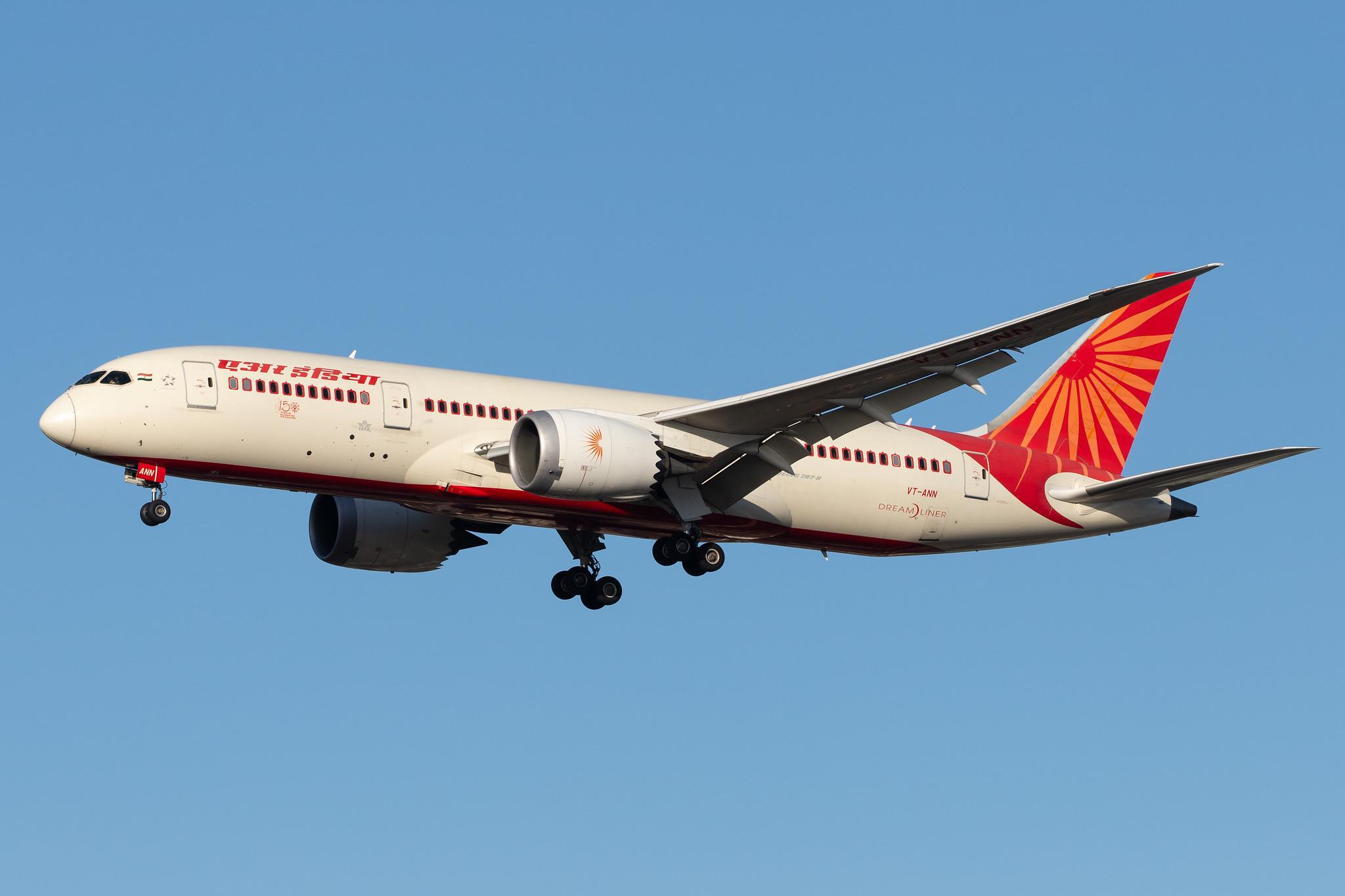 London Heathrow Airport: Air India (AI / AIC) |  Boeing 787-8 Dreamliner B788 | VT-ANN | MSN 36285