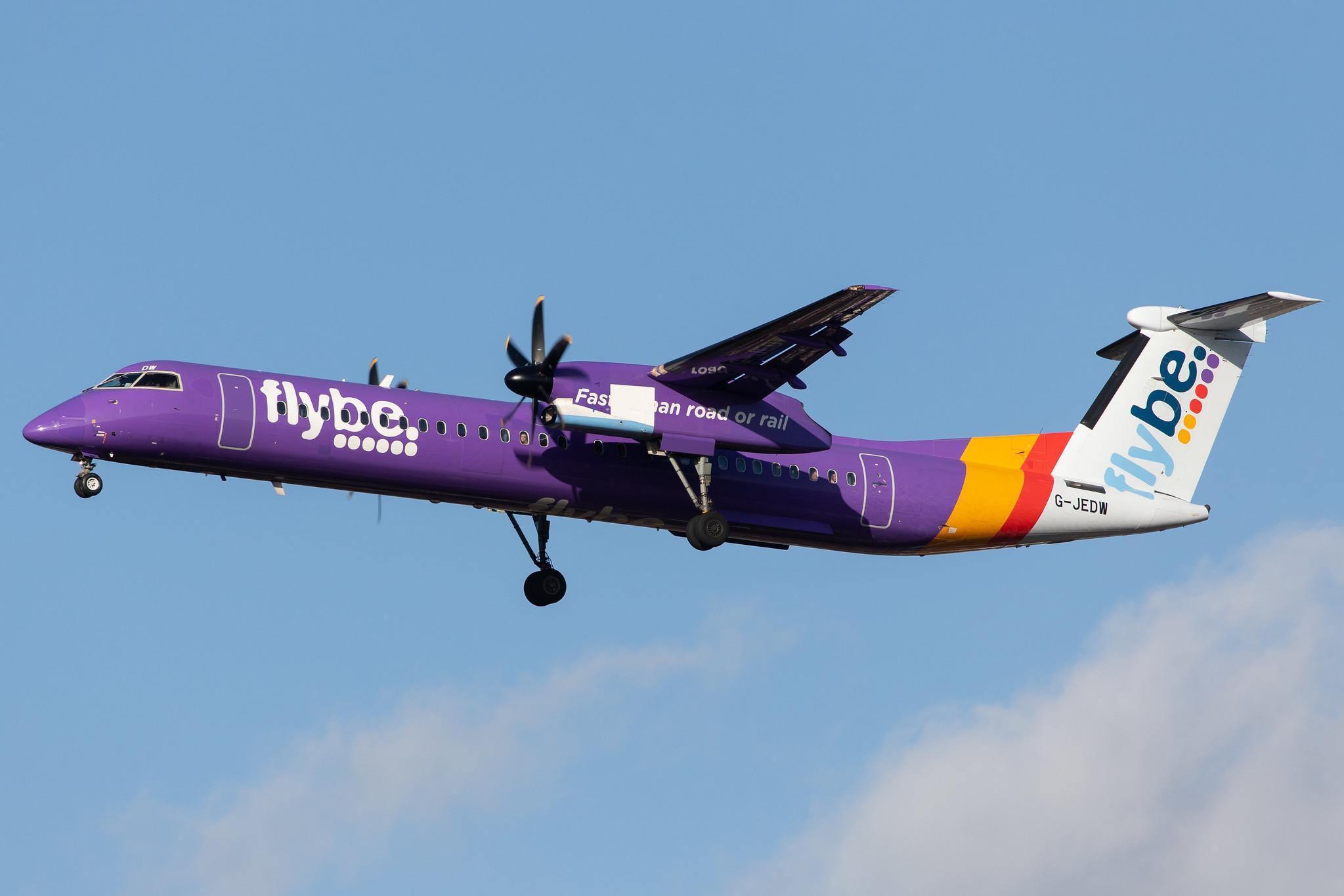 London Heathrow Airport: Flybe (BE / BEE) |  De Havilland Canada Dash 8-400 DH8D | G-JEDW | MSN 4093