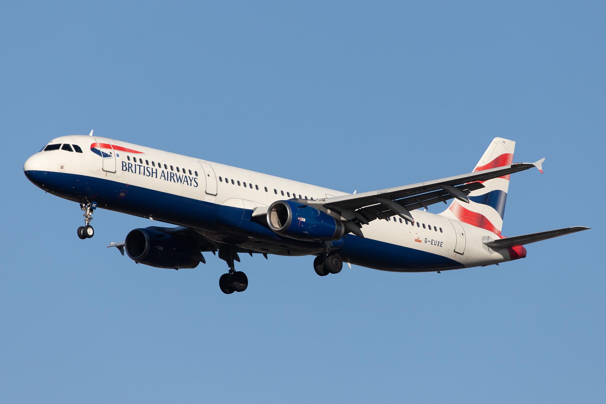London Heathrow Airport: British Airways (BA / BAW) |  Airbus A321-231 A321 | G-EUXE | MSN 2323