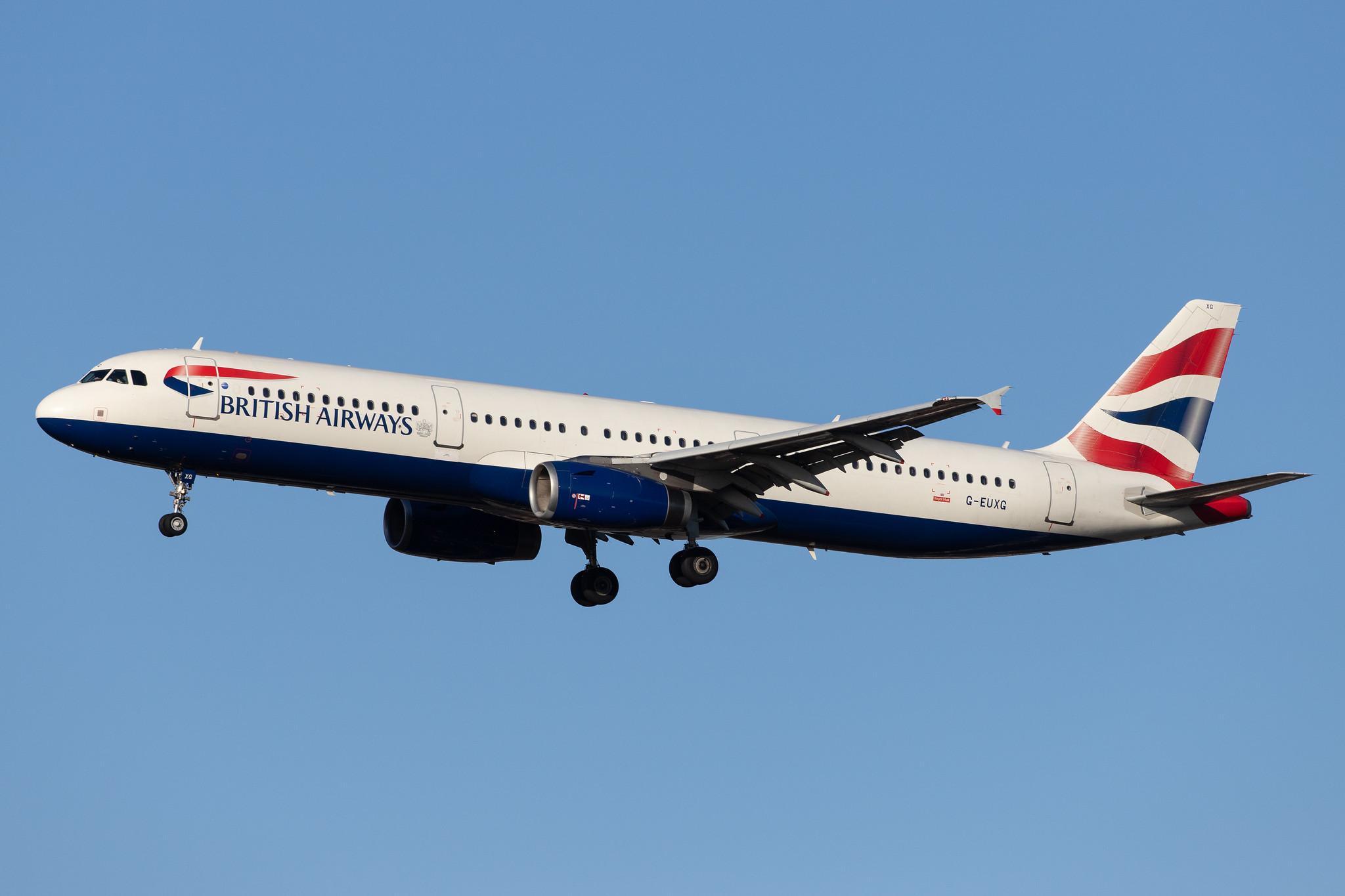 London Heathrow Airport: British Airways (BA / BAW) |  Airbus A321-231 A321 | G-EUXG | MSN 2351
