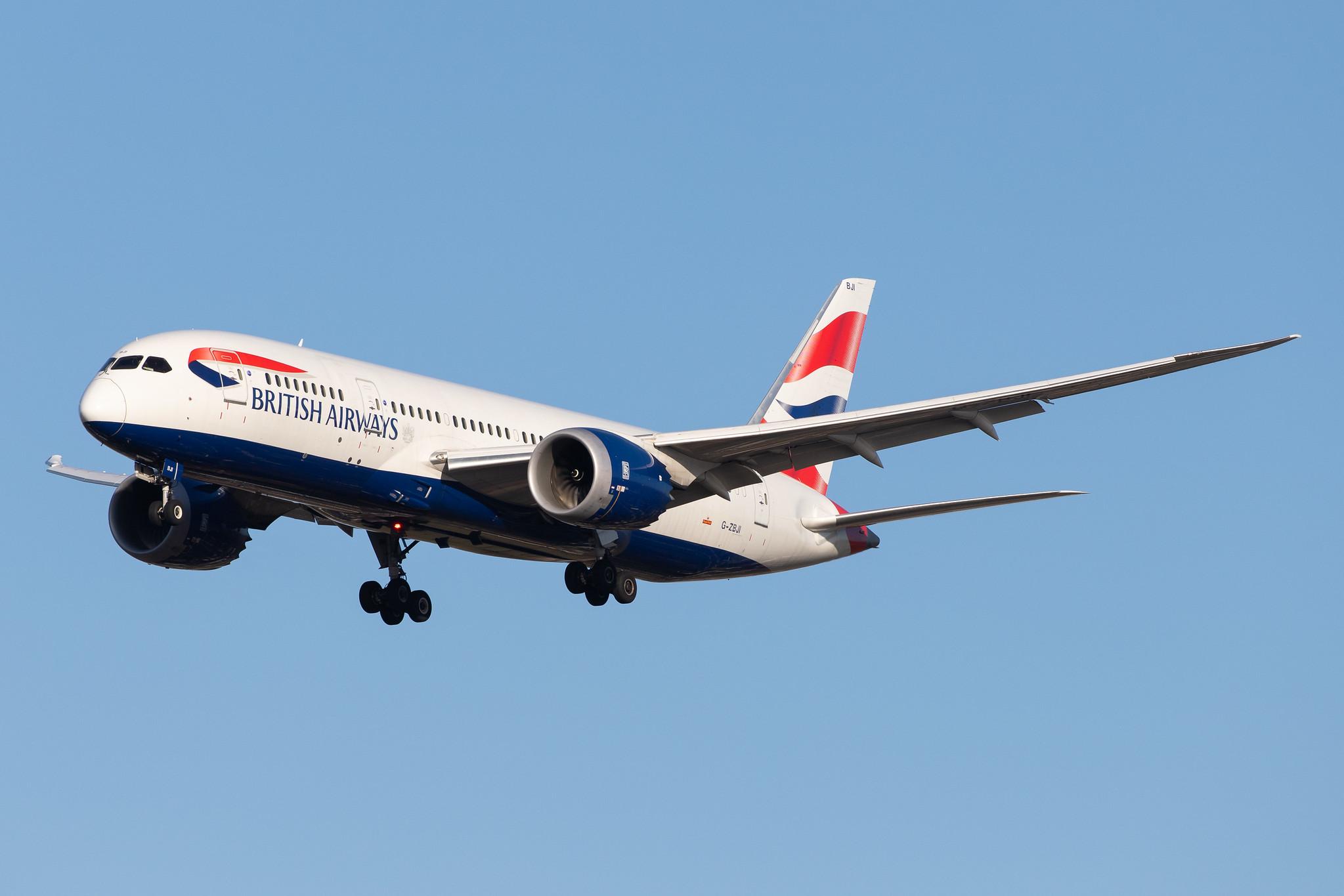 London Heathrow Airport: British Airways (BA / BAW) |  Boeing 787-8 Dreamliner B788 | G-ZBJI | MSN 60626