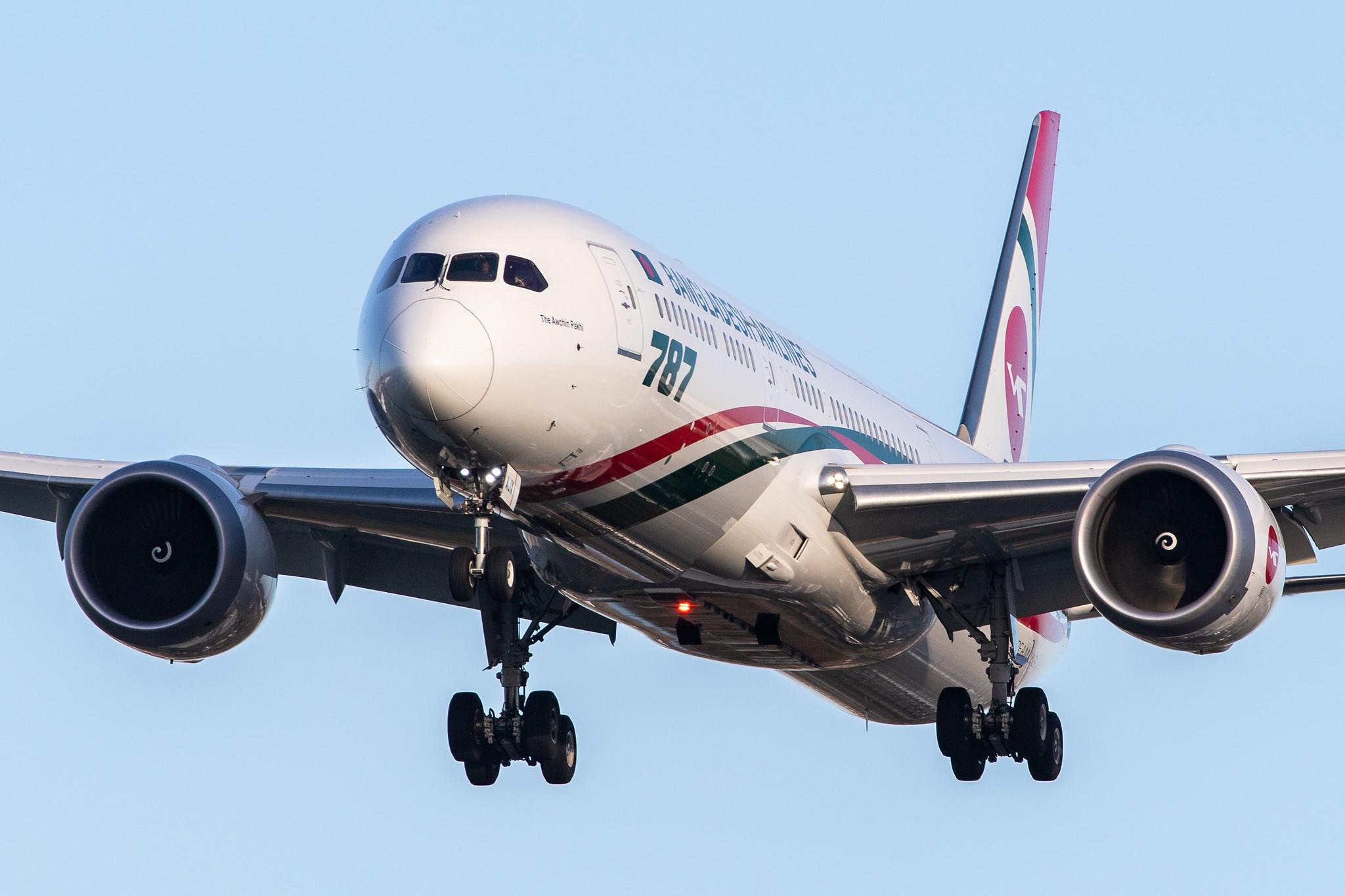 London Heathrow Airport: Biman Bangladesh Airlines (BG / BBC) |  Boeing 787-9 Dreamliner B789 | S2-AJX | MSN 60327