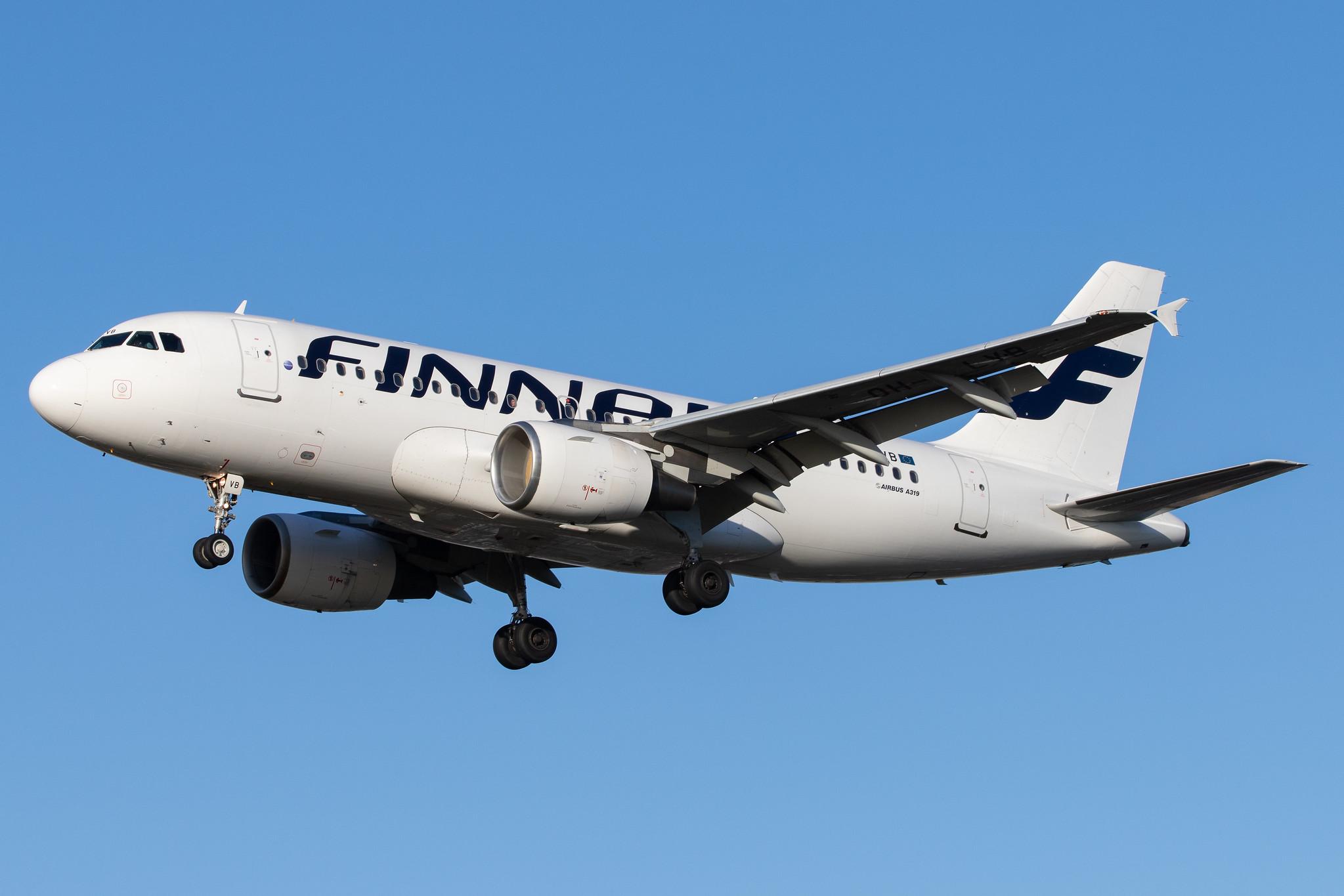 London Heathrow Airport: Finnair (AY / FIN) |  Airbus A319-112 A319 | OH-LVB | MSN 1107