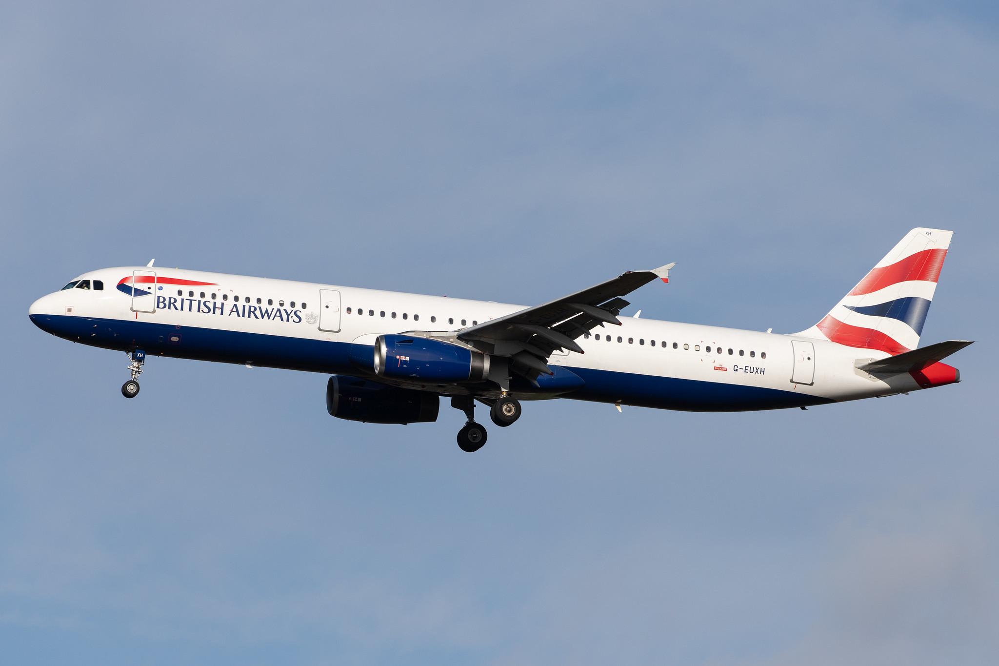 London Heathrow Airport: British Airways (BA / BAW) |  Airbus A321-231 A321 | G-EUXH | MSN 2363
