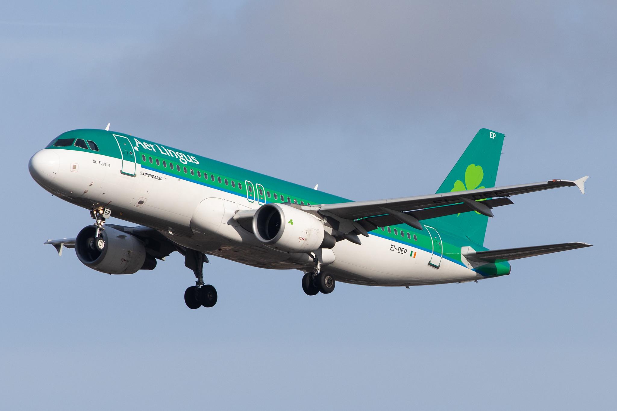 London Heathrow Airport: Aer Lingus (EI / EIN) |  Airbus A320-214 A320 | EI-DEP | MSN 2542