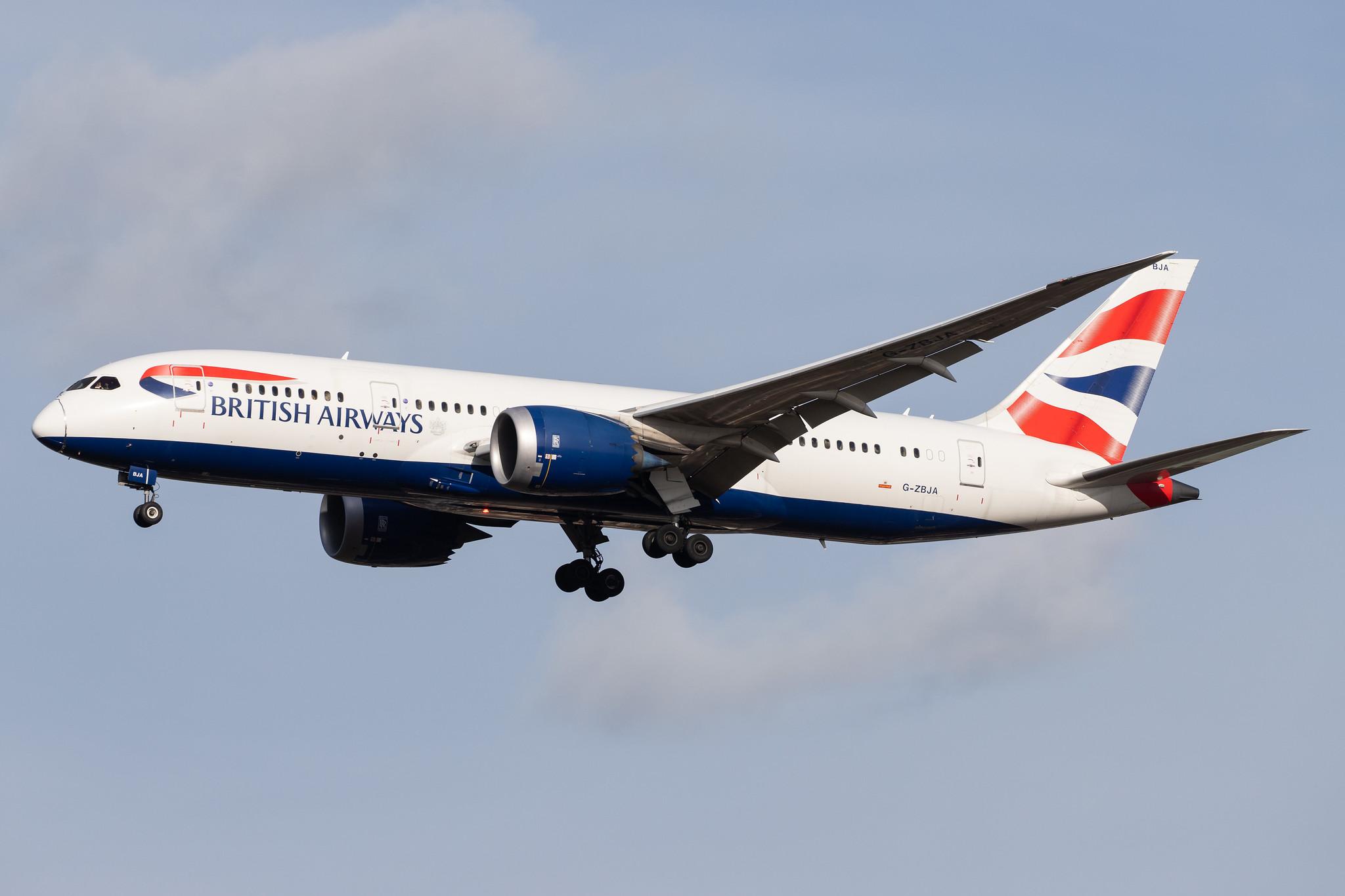 London Heathrow Airport: British Airways (BA / BAW) |  Boeing 787-8 Dreamliner B788 | G-ZBJA | MSN 38609
