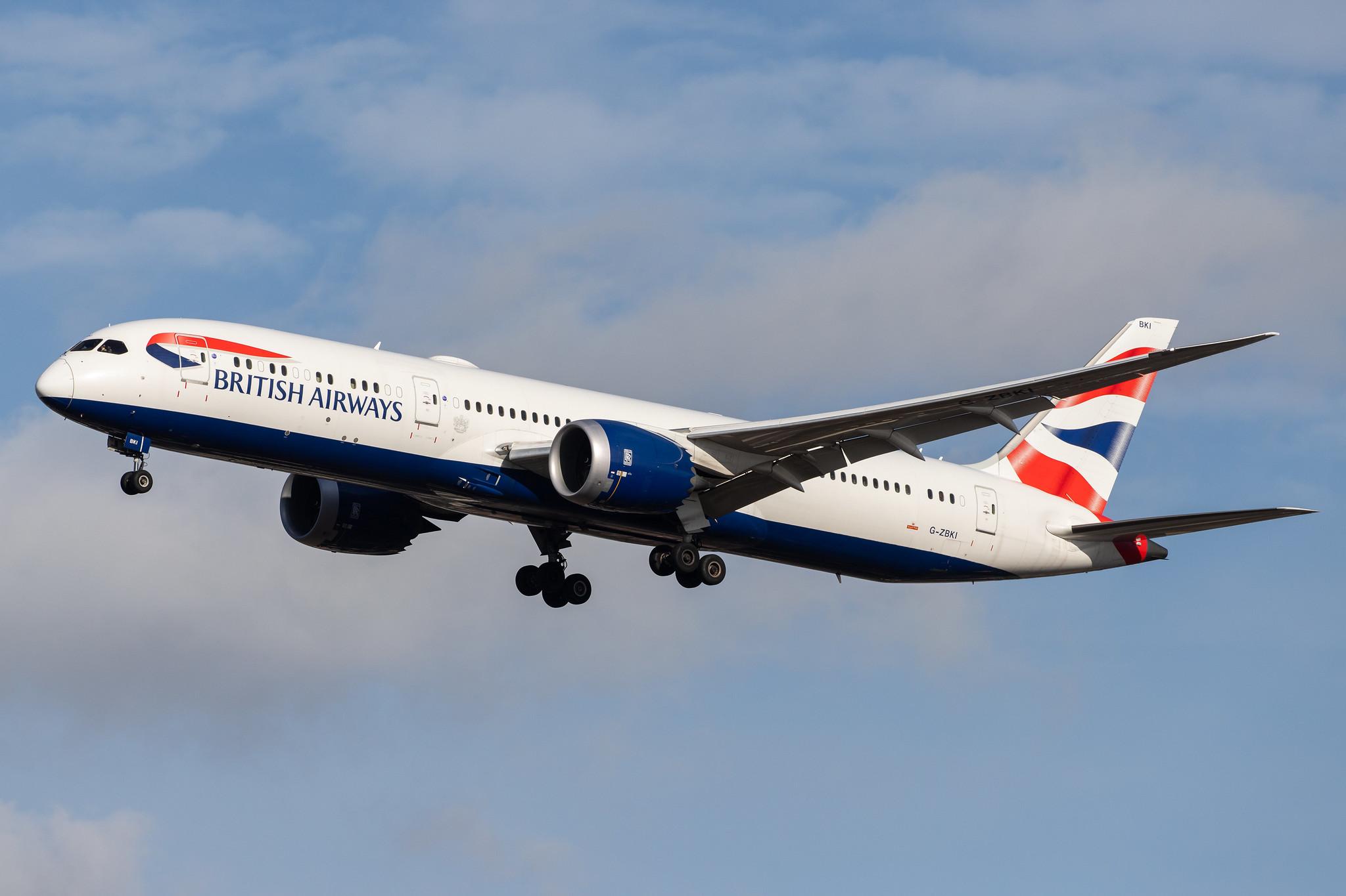 London Heathrow Airport: British Airways (BA / BAW) |  Boeing 787-9 Dreamliner B789 | G-ZBKI | MSN 38625