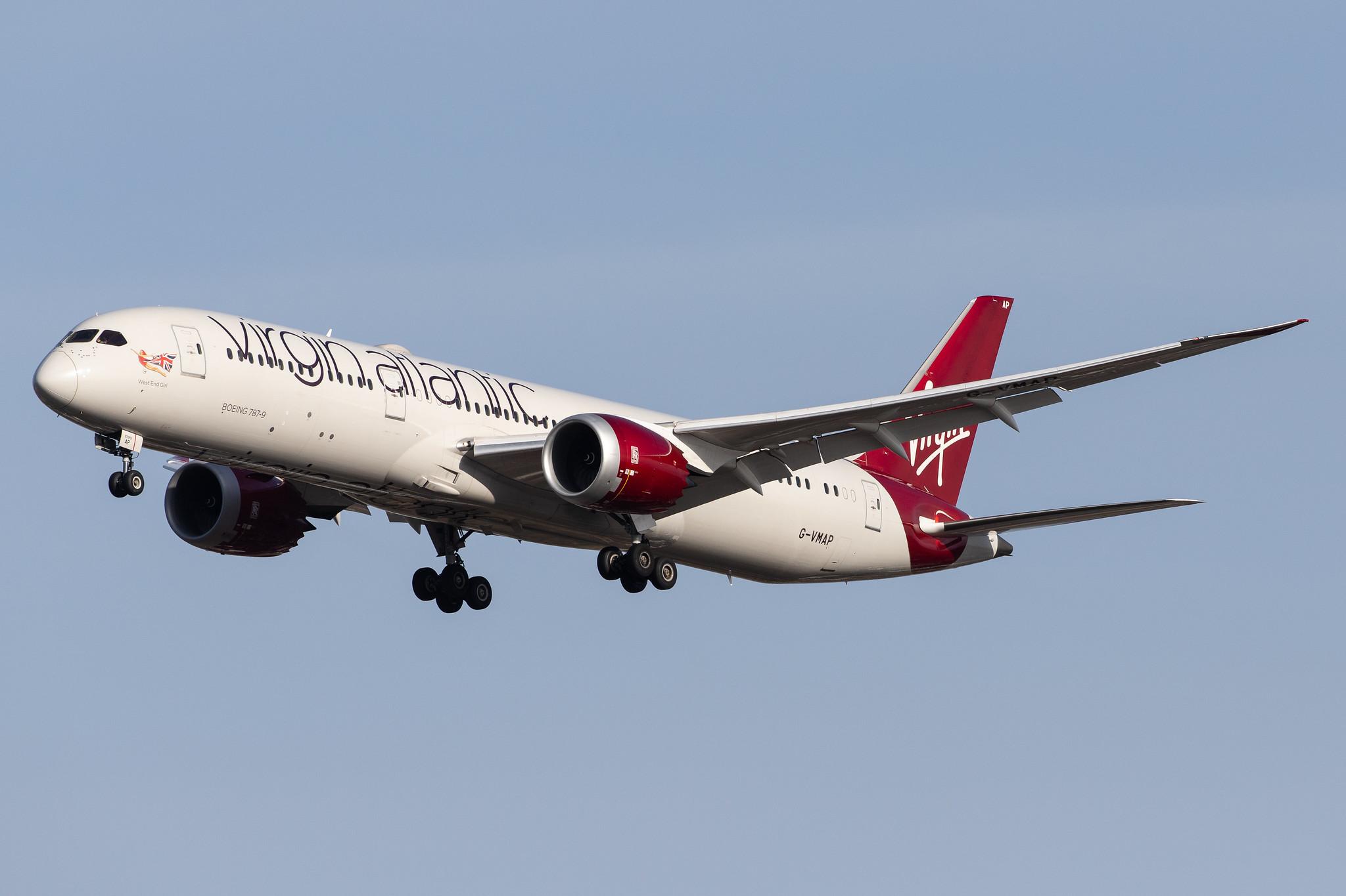 London Heathrow Airport: Virgin Atlantic (VS / VIR) |  Boeing 787-9 Dreamliner B789 | G-VMAP | MSN 38047