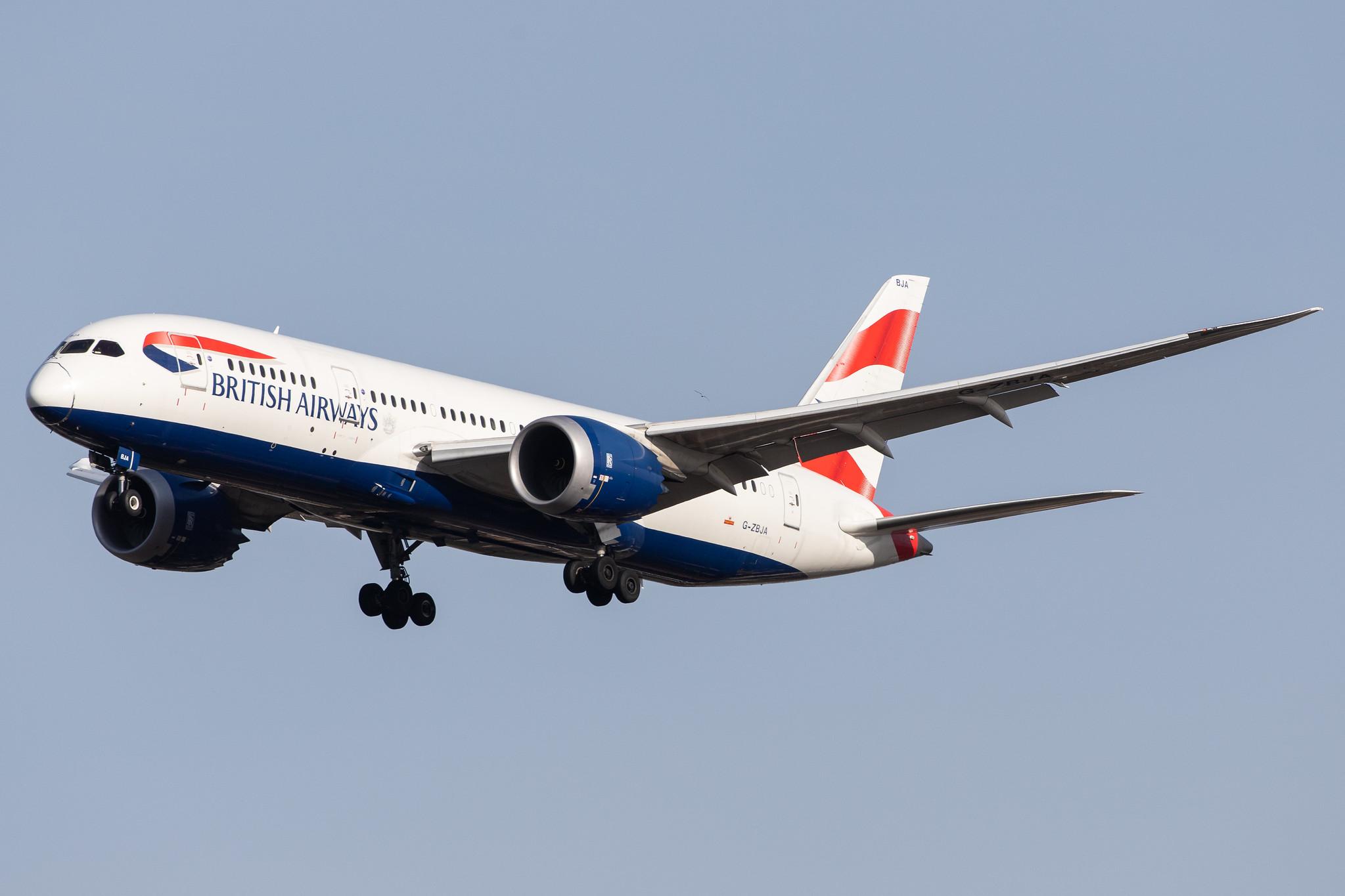 London Heathrow Airport: British Airways (BA / BAW) |  Boeing 787-8 Dreamliner B788 | G-ZBJA | MSN 38609