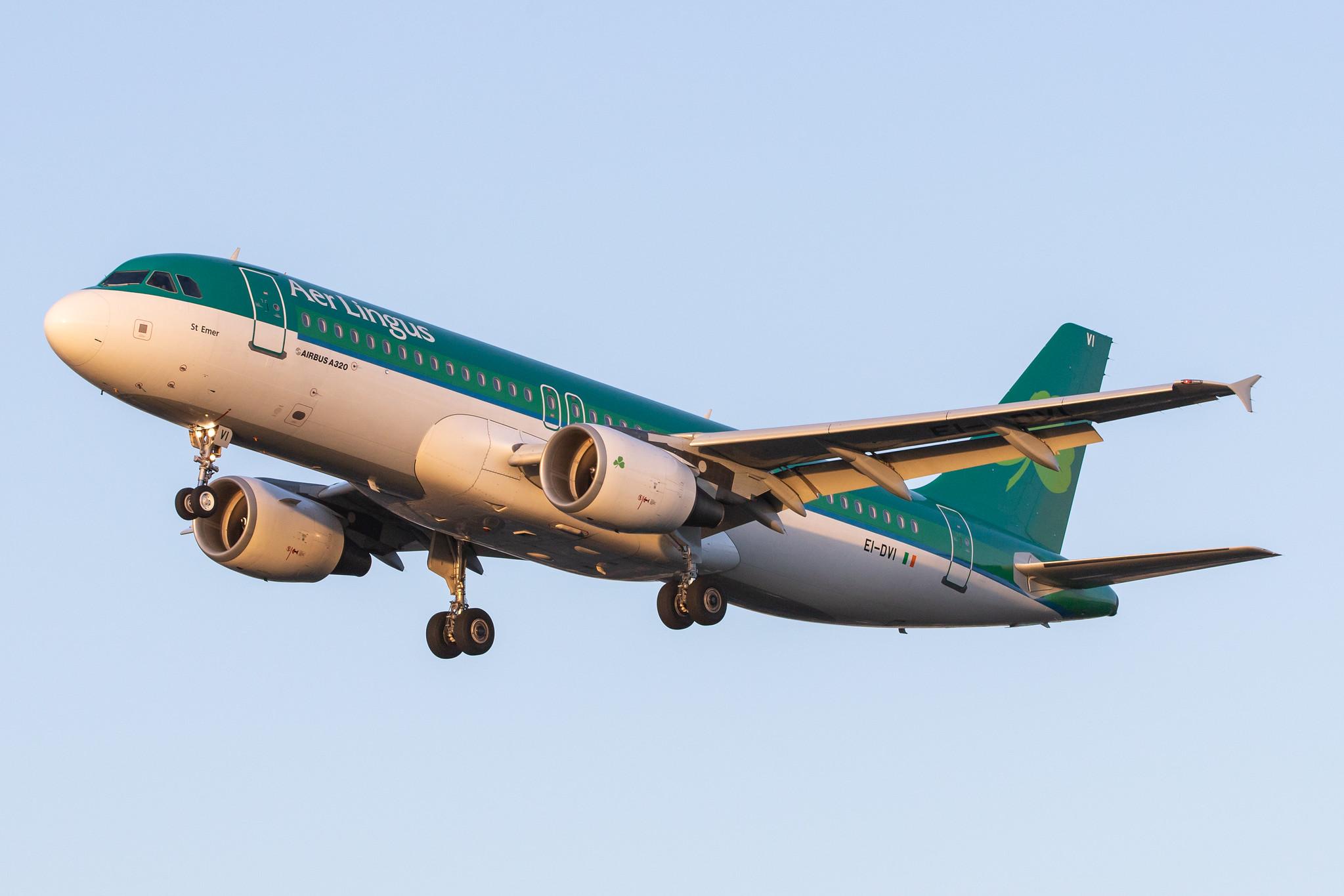 London Heathrow Airport: Aer Lingus (EI / EIN) |  Airbus A320-214 A320 | EI-DVI | MSN 3501