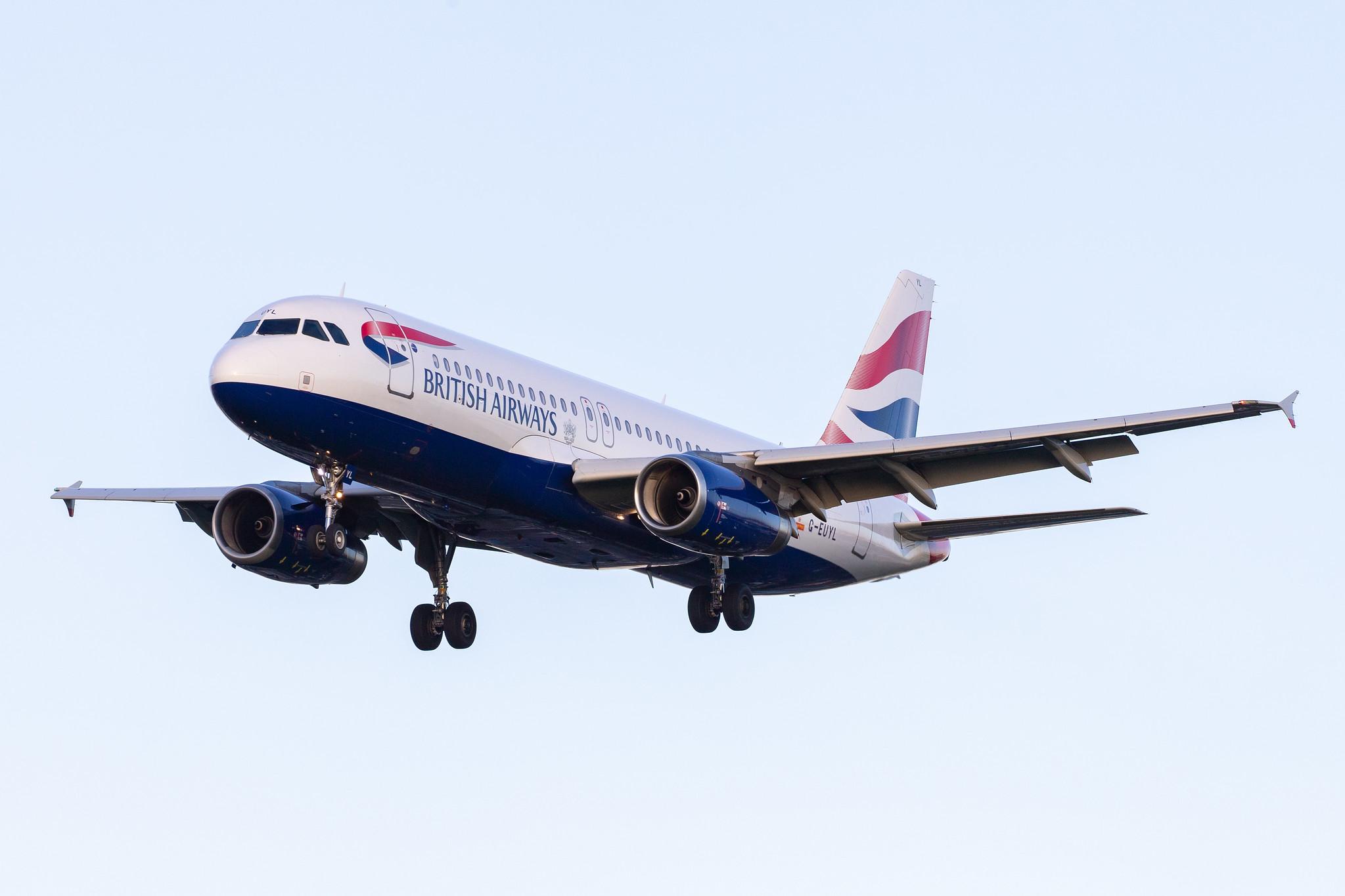 London Heathrow Airport: British Airways (BA / BAW) |  Airbus A320-232 A320 | G-EUYL | MSN 4725