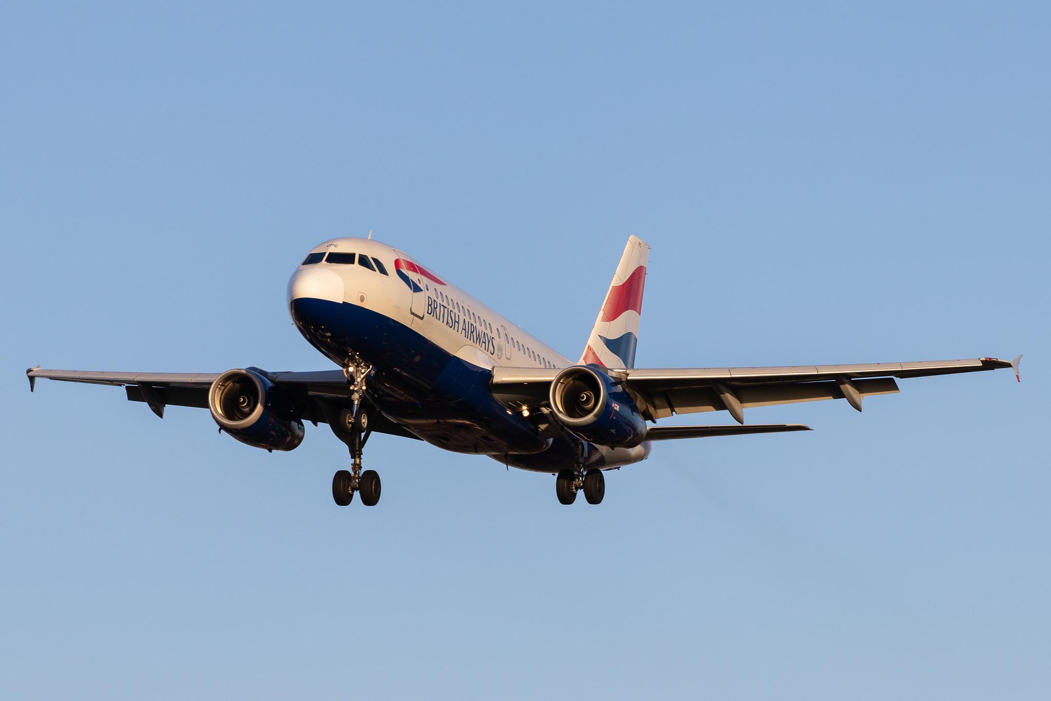 London Heathrow Airport: British Airways (BA / BAW) |  Airbus A319-131 A319 | G-EUPC | MSN 1118