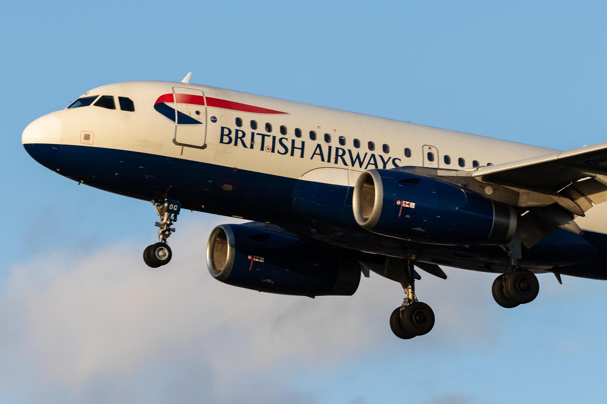 London Heathrow Airport: British Airways (BA / BAW) |  Airbus A319-131 A319 | G-EUOG | MSN 1594