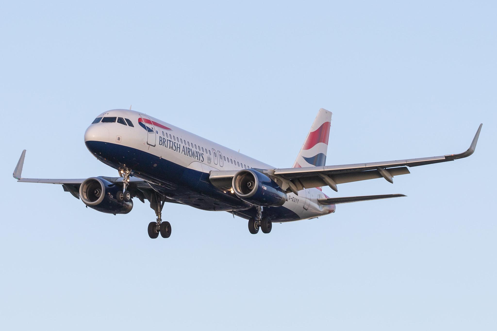 London Heathrow Airport: British Airways (BA / BAW) |  Airbus A320-214 A320 | G-EUYY | MSN 6290