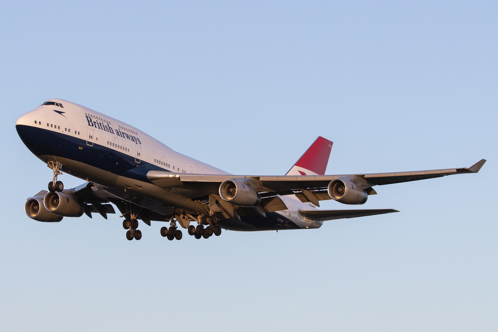 London Heathrow Airport: British Airways (BA / BAW) |  Livery: Negus Retro Livery |  Boeing 747-436 B744 | G-CIVB | MSN 25811