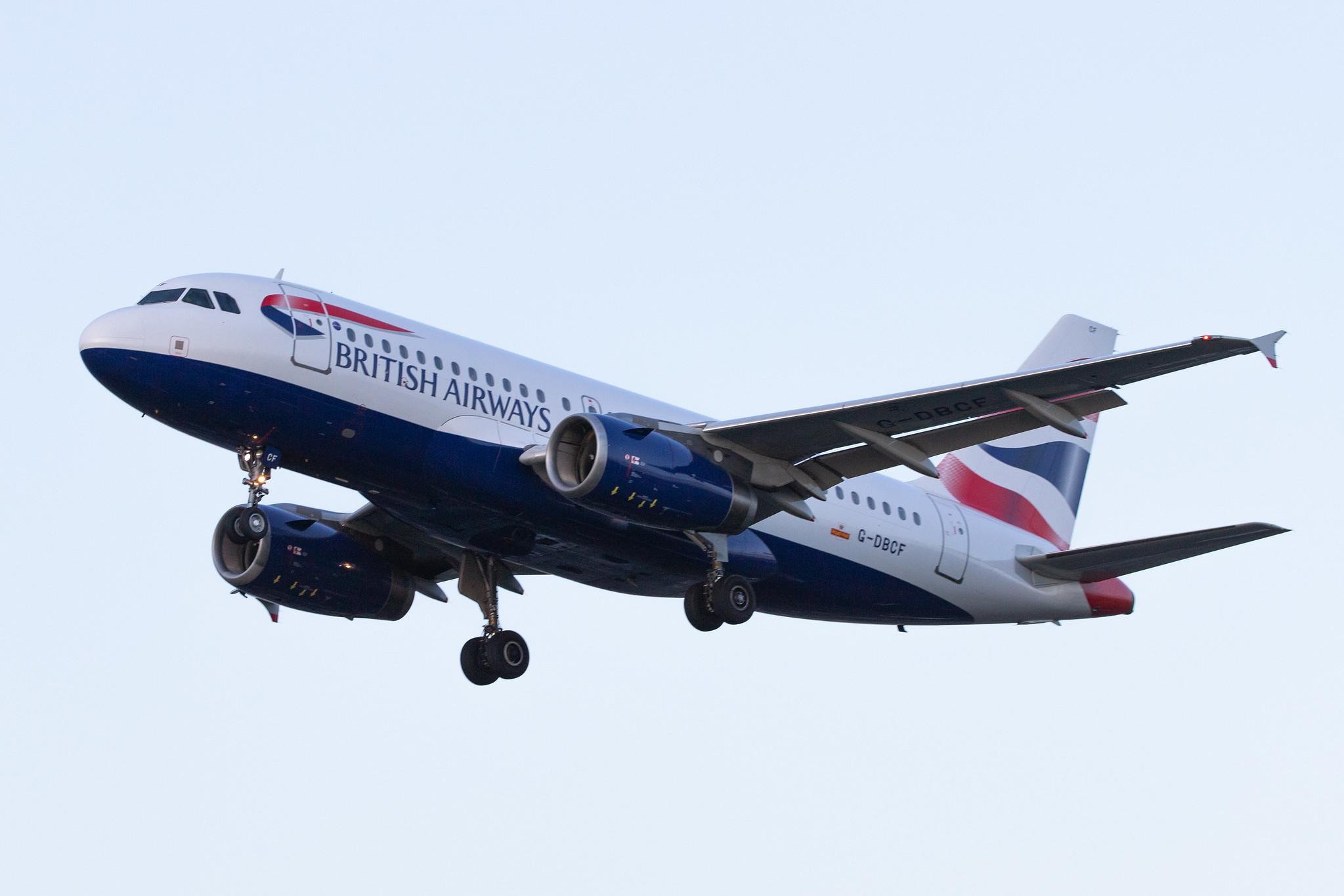 London Heathrow Airport: British Airways (BA / BAW) |  Airbus A319-131 A319 | G-DBCF | MSN 2466