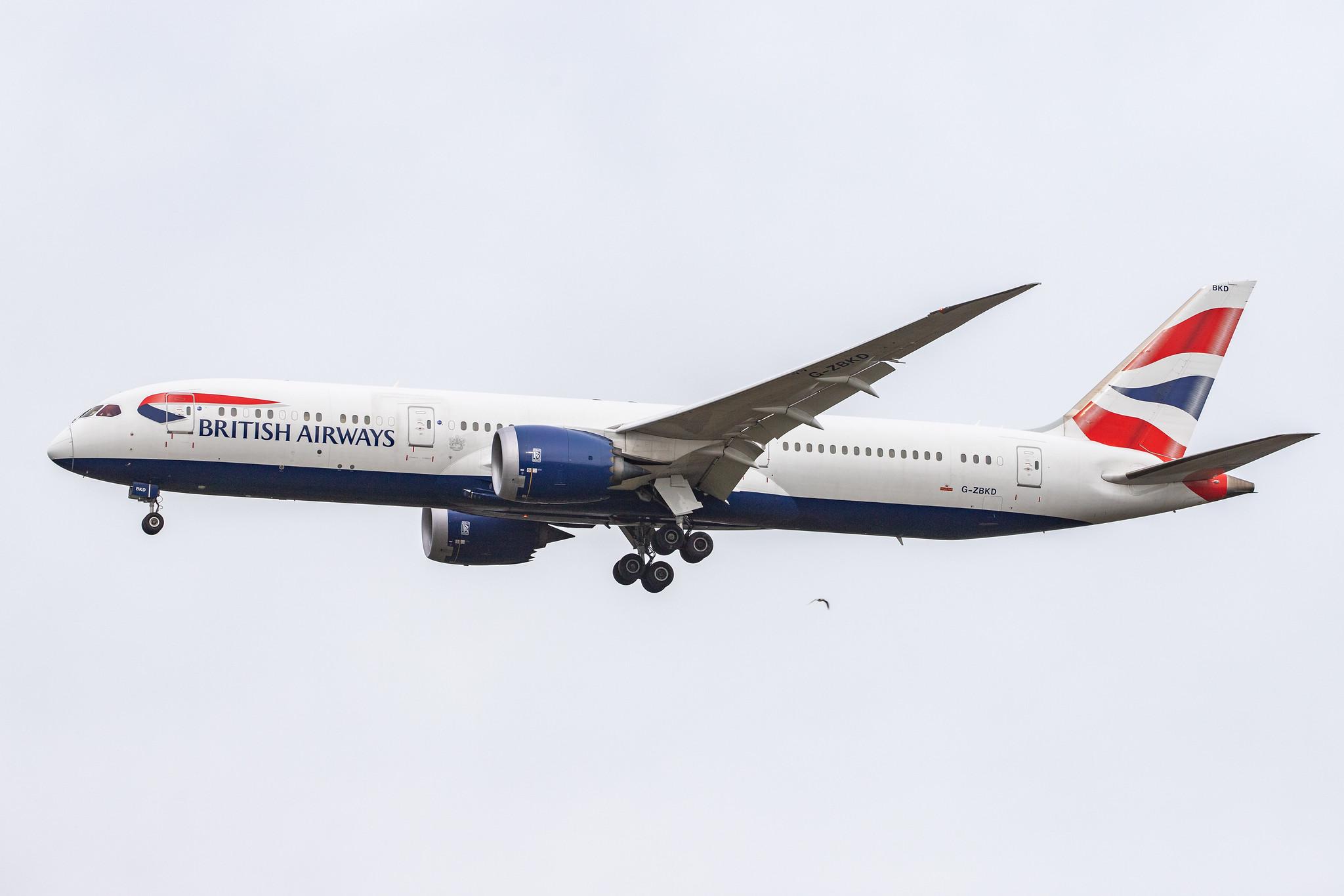 London Heathrow Airport: British Airways (BA / BAW) |  Boeing 787-9 Dreamliner B789 | G-ZBKD | MSN 38618