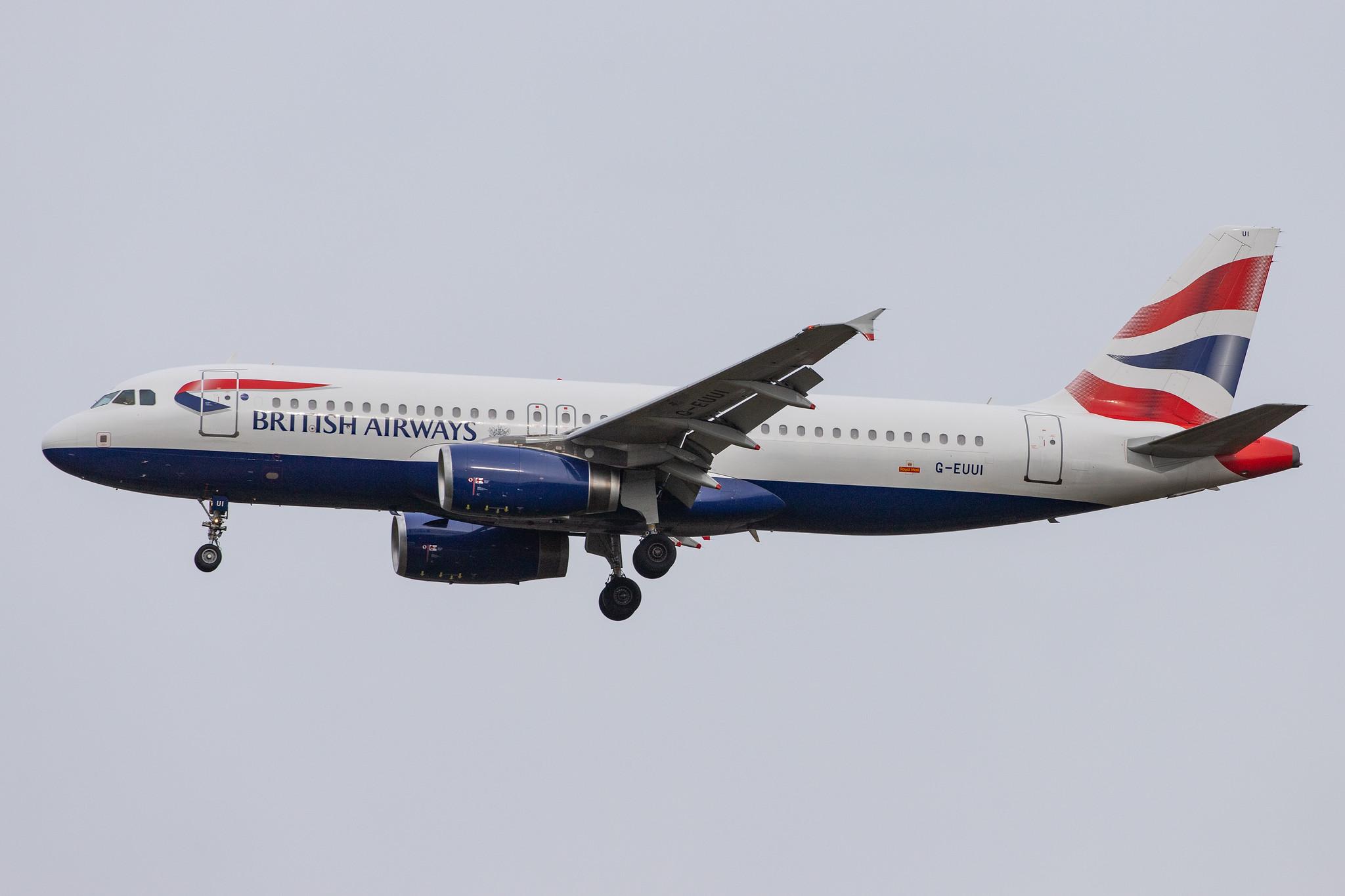 London Heathrow Airport: British Airways (BA / BAW) |  Airbus A320-232 A320 | G-EUUI | MSN 1871