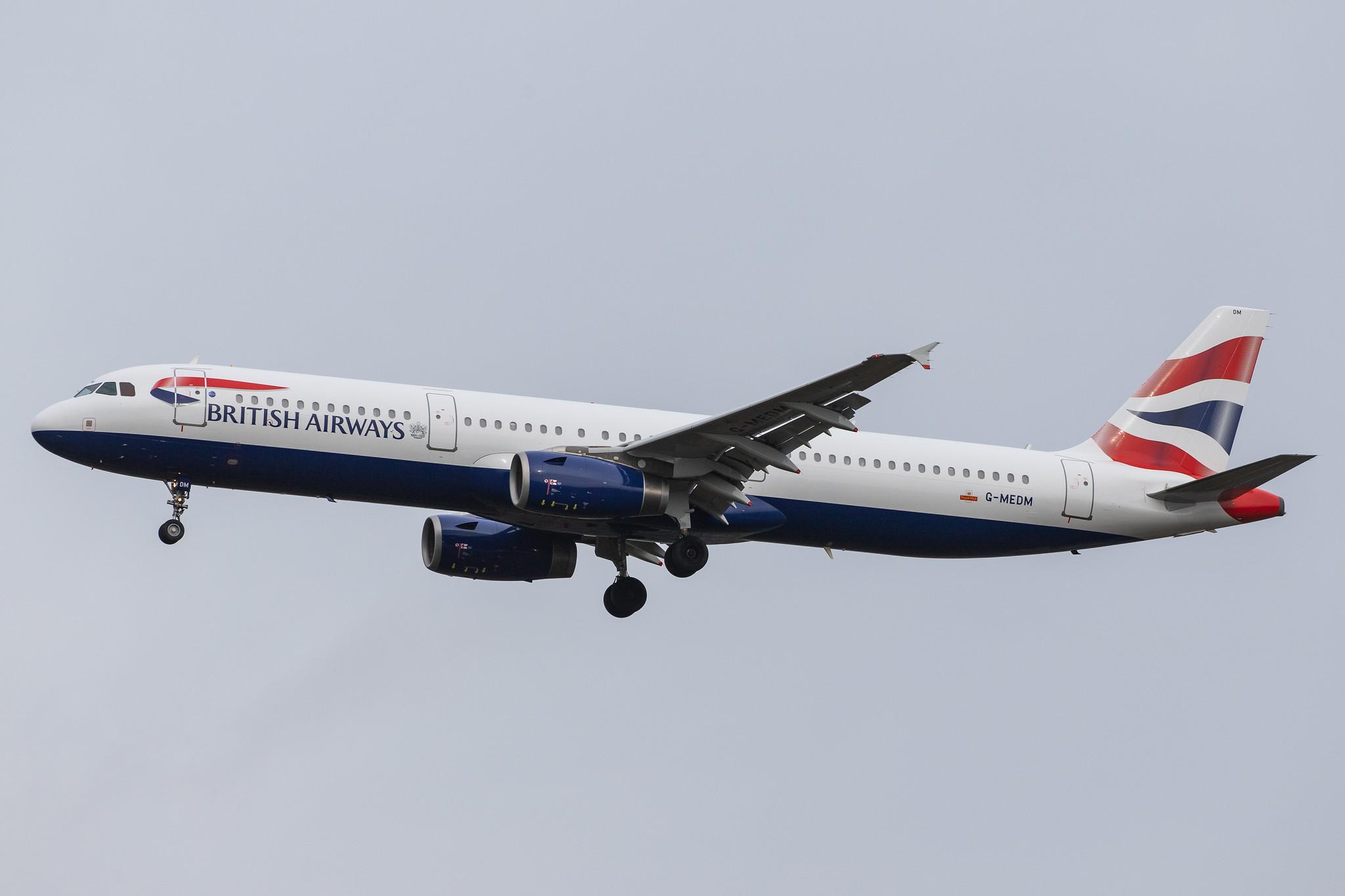 London Heathrow Airport: British Airways (BA / BAW) |  Airbus A321-231 A321 | G-MEDM | MSN 2799