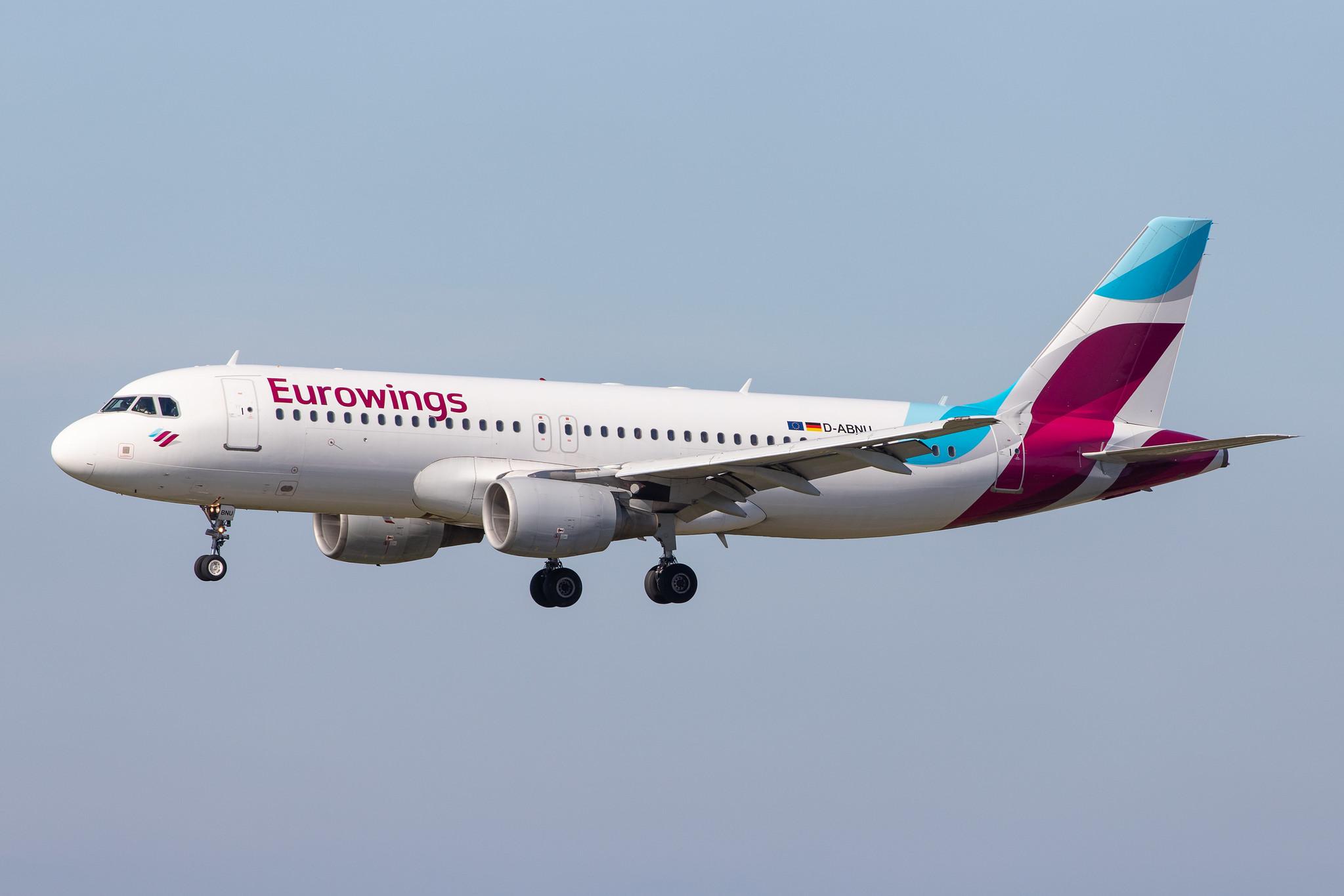 Hamburg Airport: Eurowings (EW / EWG) |  Airbus A320-214 A320 | D-ABNU | MSN 2591