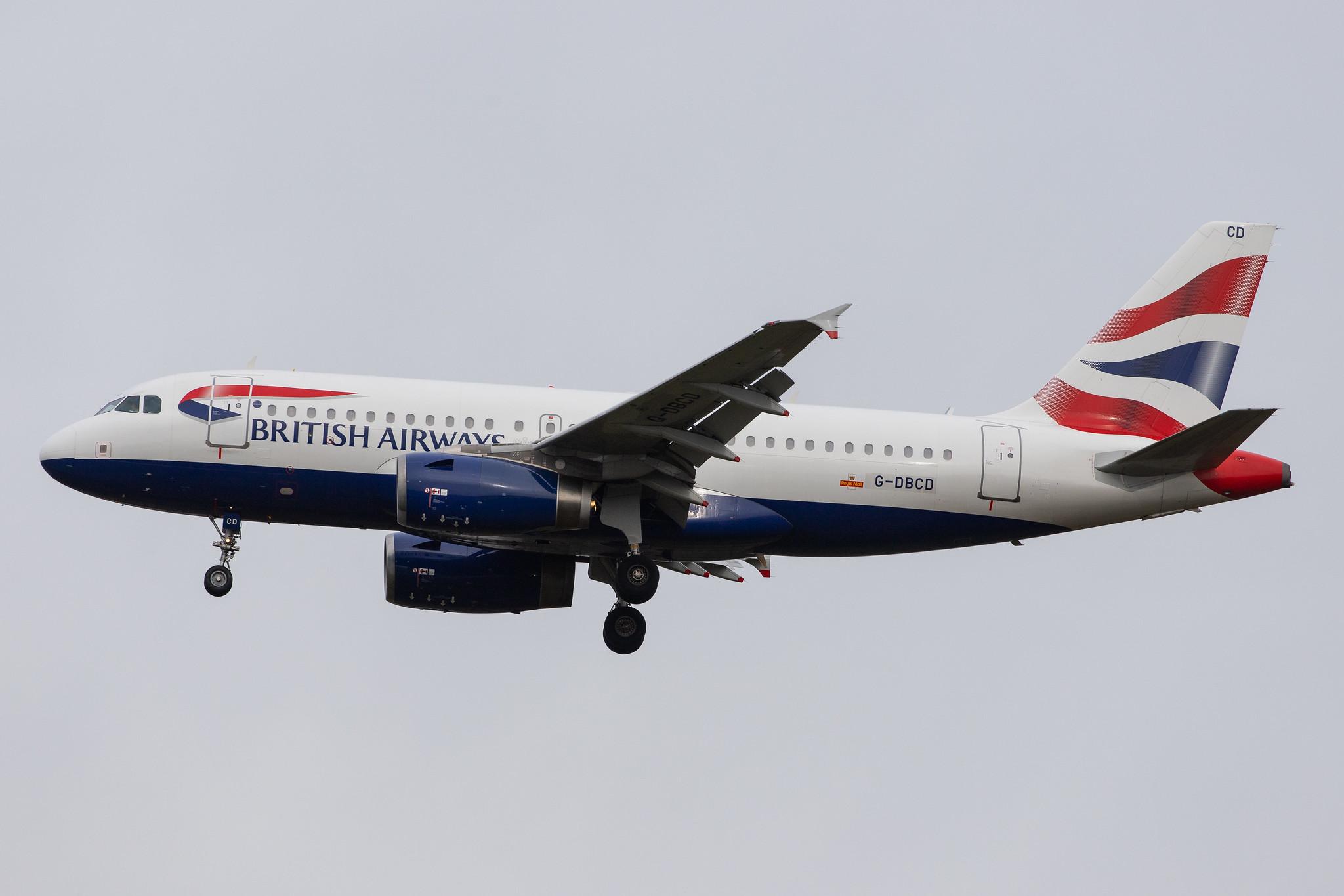 London Heathrow Airport: British Airways (BA / BAW) |  Airbus A319-131 A319 | G-DBCD | MSN 2389