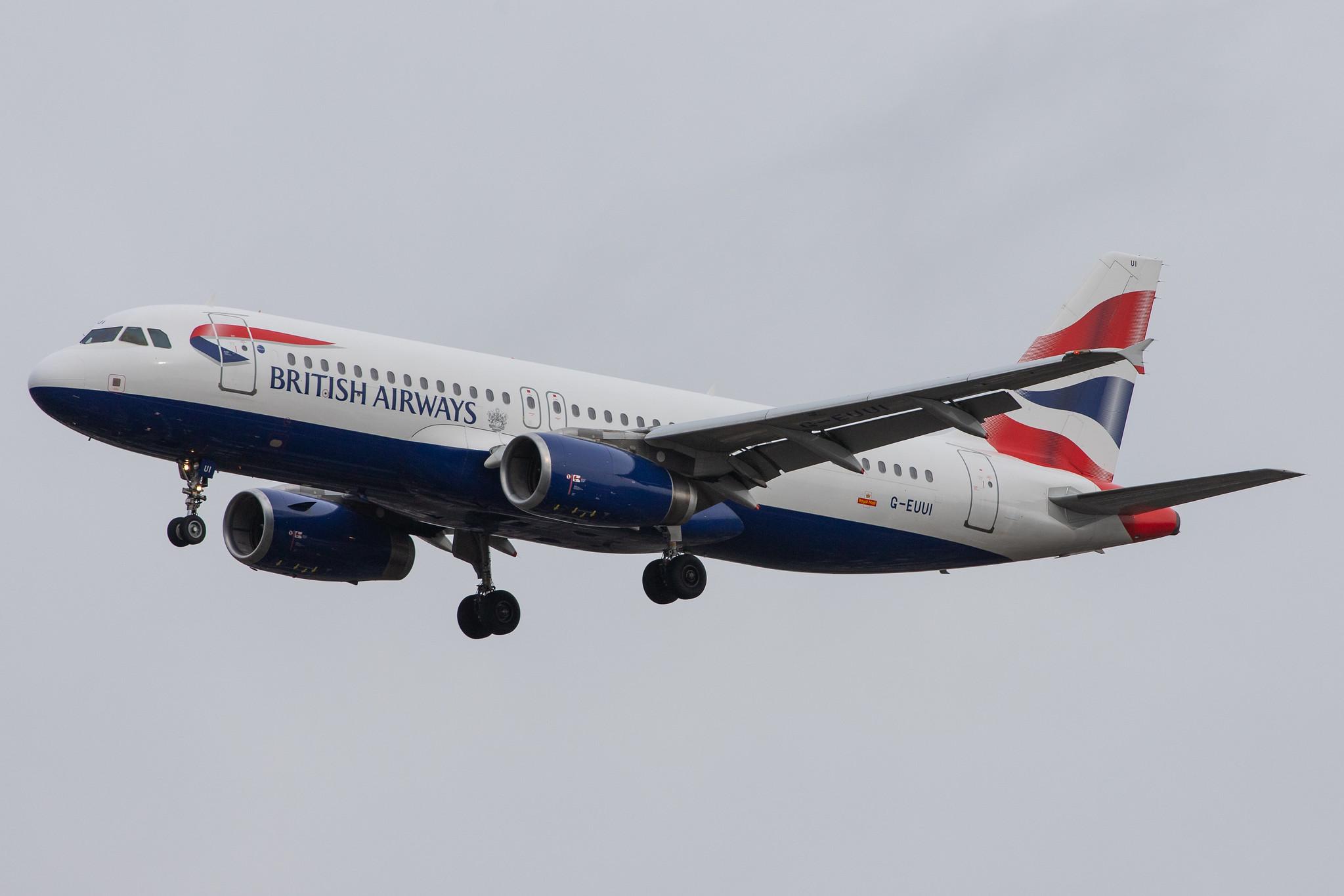 London Heathrow Airport: British Airways (BA / BAW) |  Airbus A320-232 A320 | G-EUUI | MSN 1871
