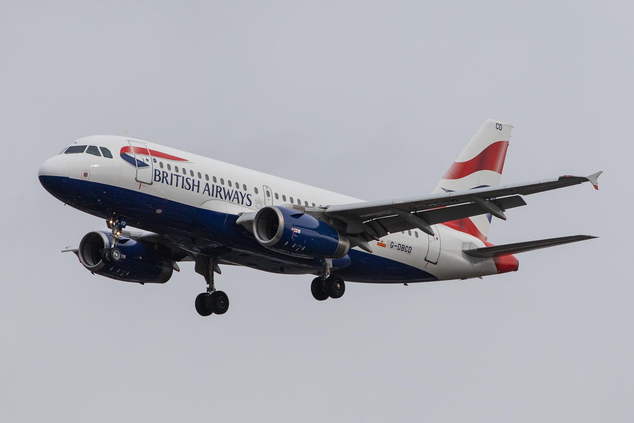 London Heathrow Airport: British Airways (BA / BAW) |  Airbus A319-131 A319 | G-DBCD | MSN 2389