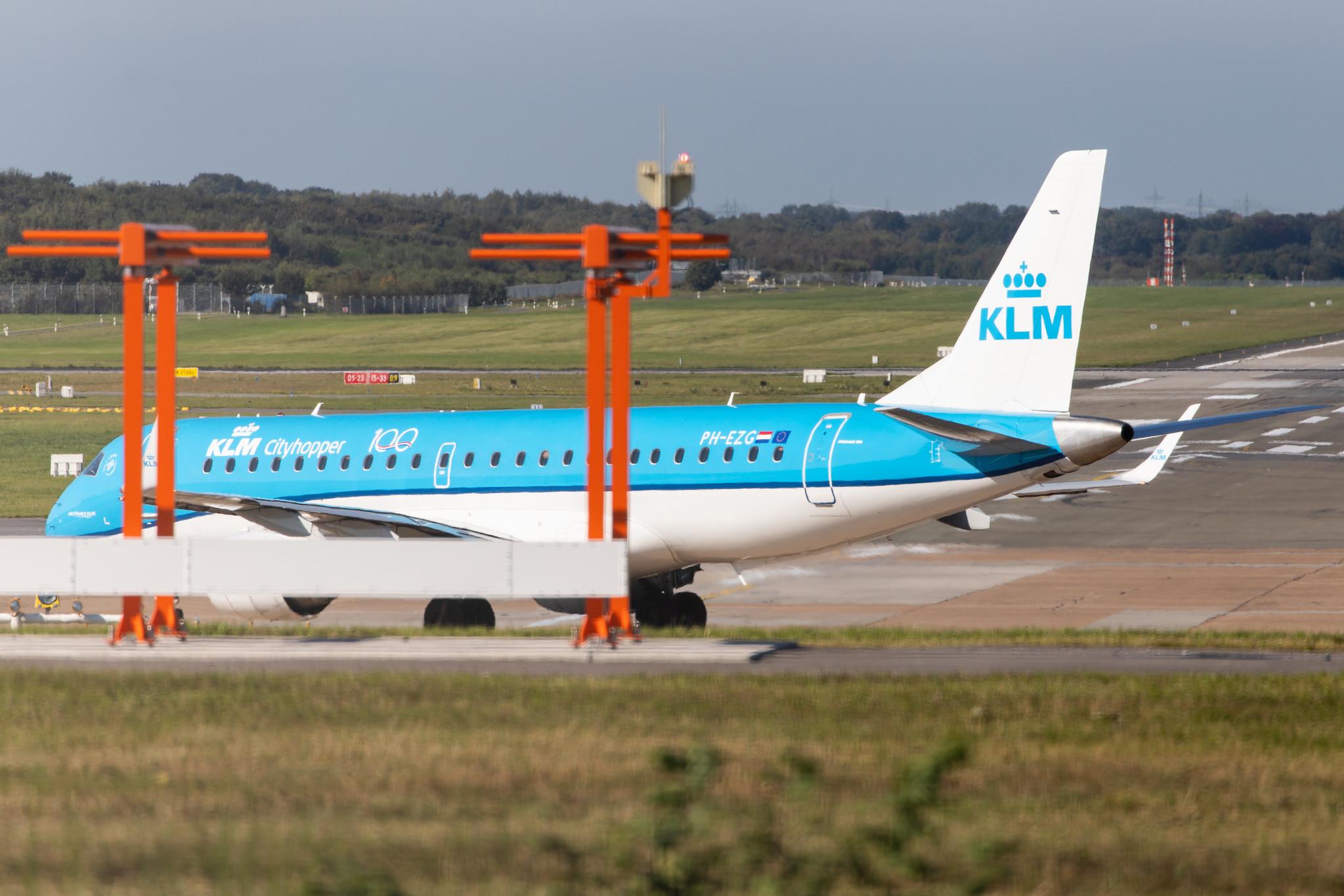 Hamburg Airport: KLM (KL / KLM) | Operator: KLM Cityhopper |  Embraer ERJ-190STD E190 | PH-EZG | MSN 19000315