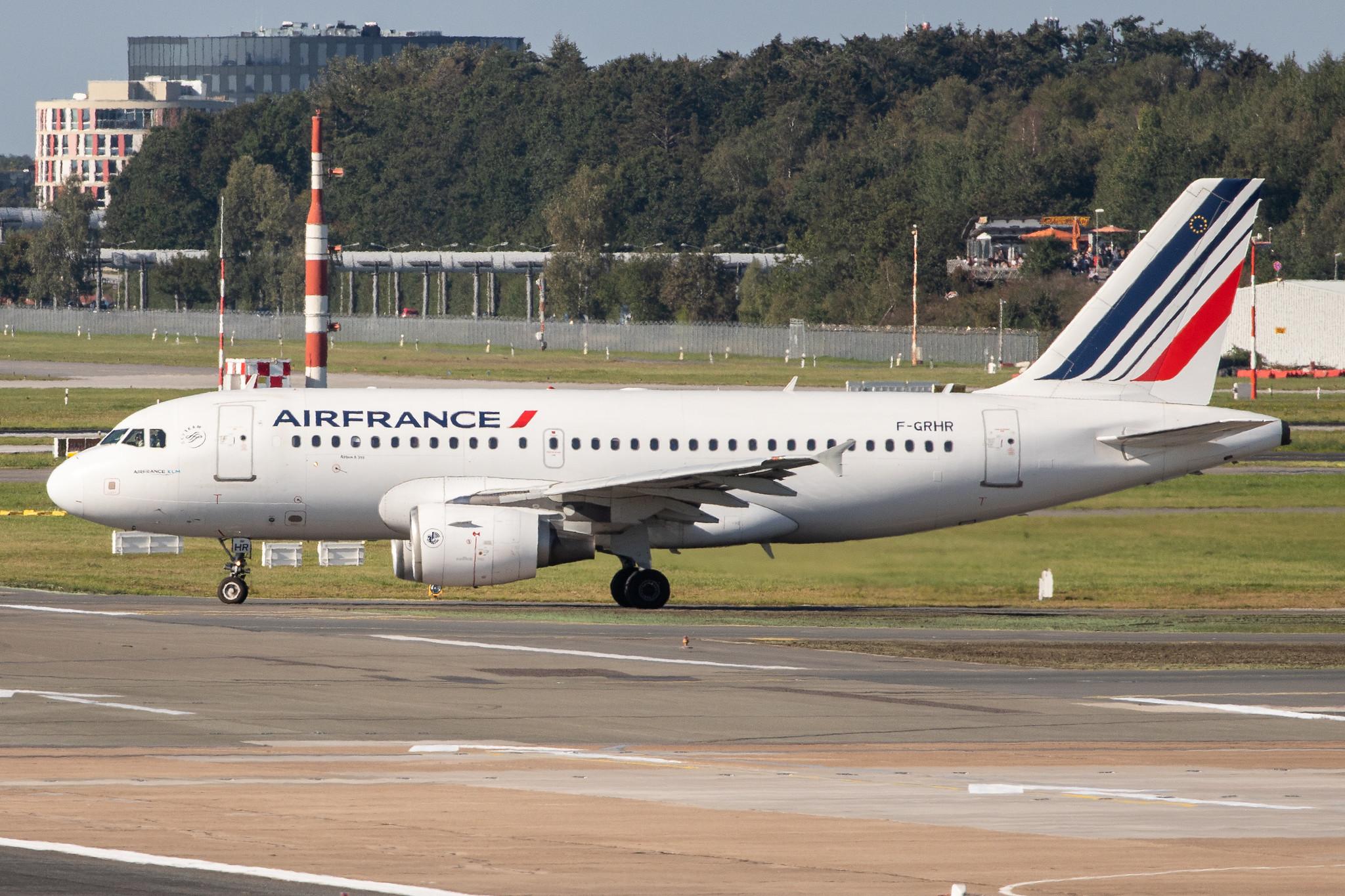Hamburg Airport: Air France (AF / AFR) |  Airbus A319-111 A319 | F-GRHR | MSN 1415