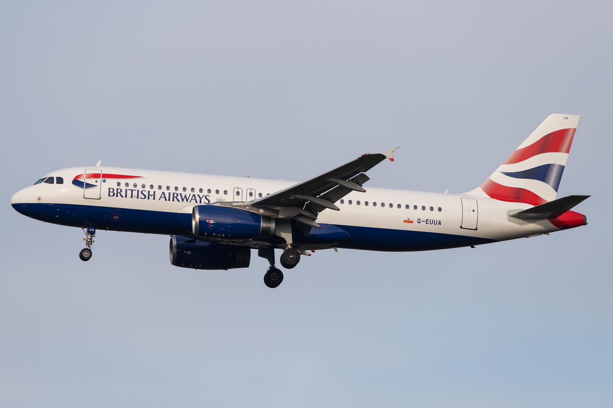 London Heathrow Airport: British Airways (BA / BAW) |  Airbus A320-232 A320 | G-EUUA | MSN 1661