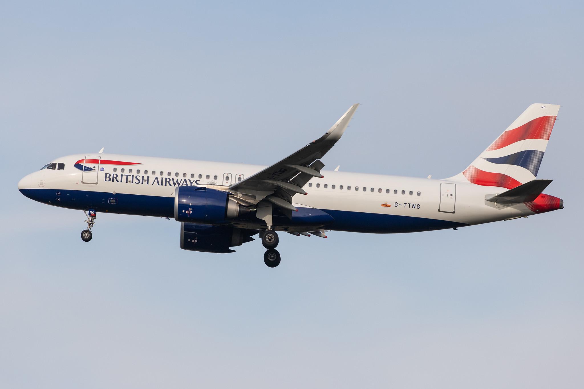 London Heathrow Airport: British Airways (BA / BAW) |  Airbus A320-251N A20N | G-TTNG | MSN 8431
